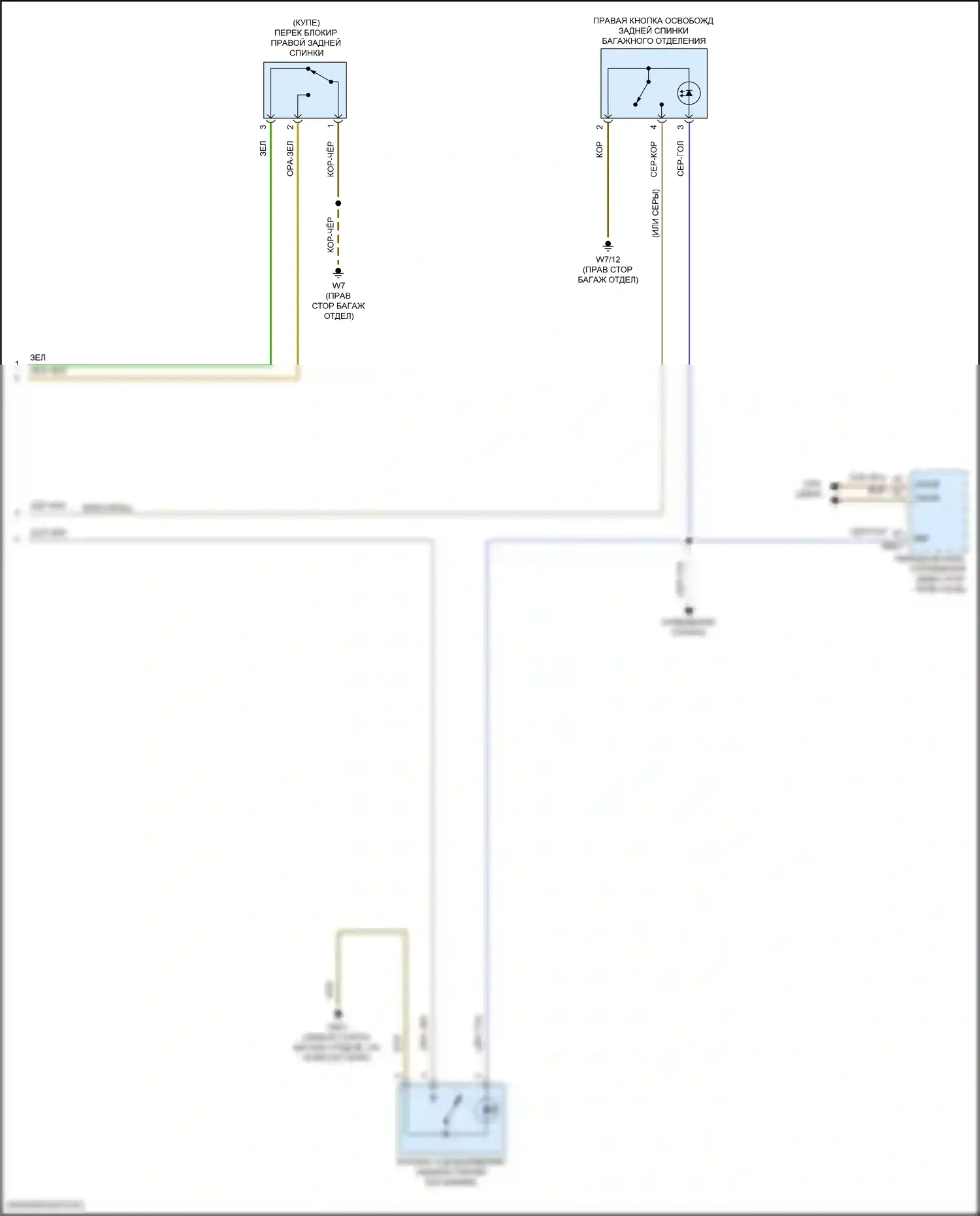 Сиденья — Электросхема заднего подголовника, кабриолет — Электросхема заднего подголовника, кабриолет (2 из 2). Mercedes-Benz E-класс All-Terrain S213 рестайлинг (2020-2024)