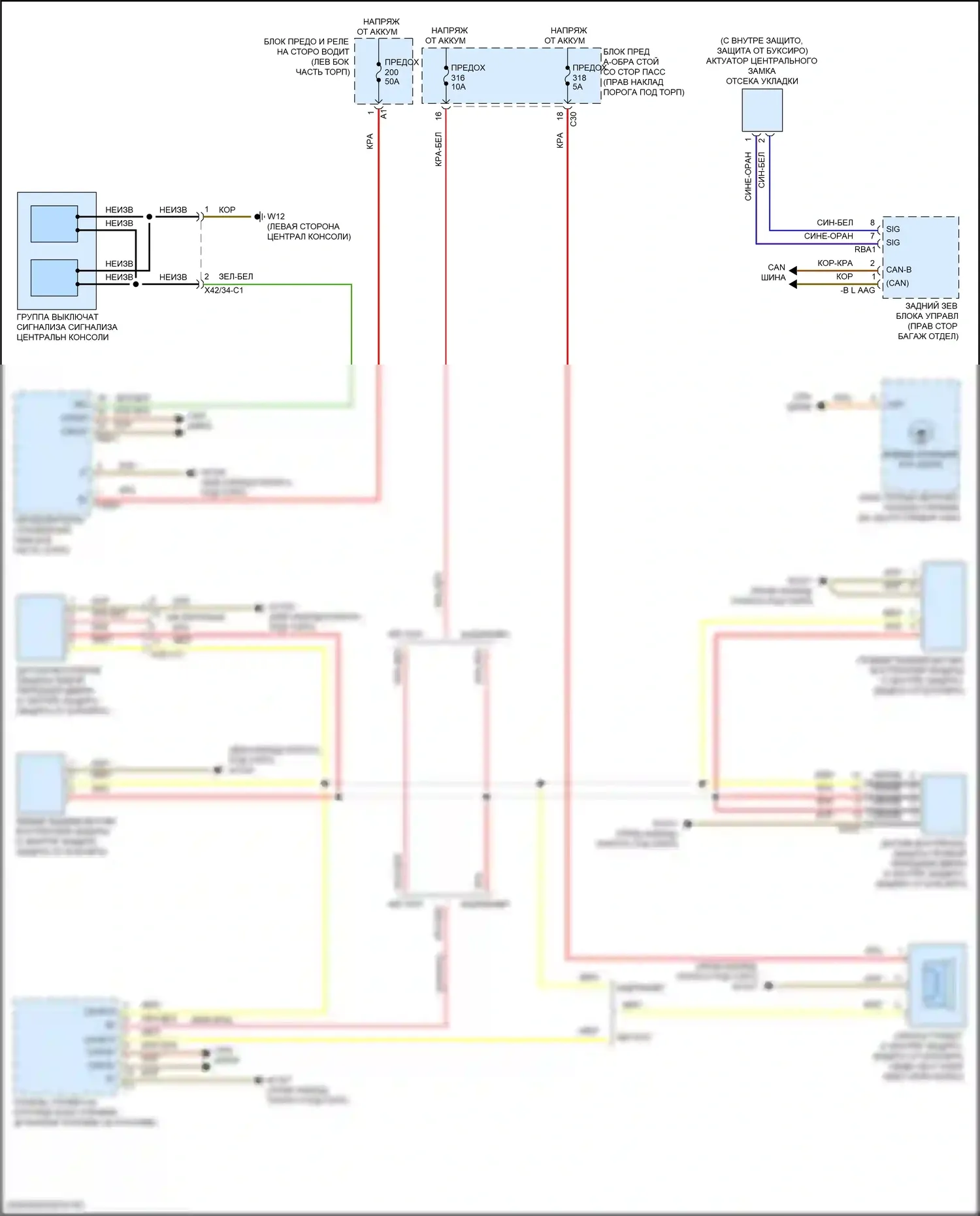 Сигнализация — Сигнализации электросхема, купе — Сигнализации электросхема, купе. Mercedes-Benz E-класс All-Terrain S213 рестайлинг (2020-2024)