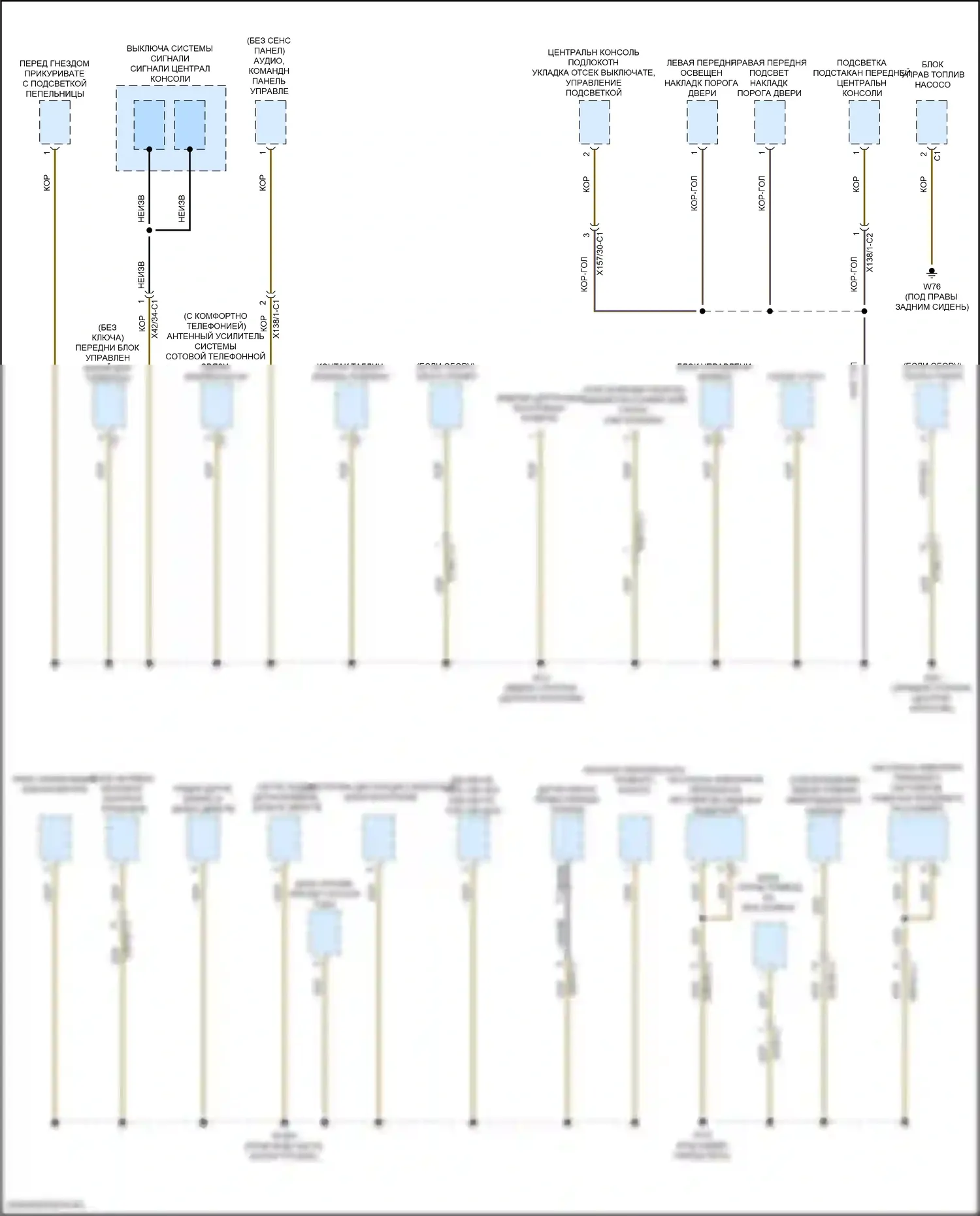 Точки подключения масс — Электросхема разводки массы, кабриолет — Электросхема разводки массы, кабриолет (1 из 7). Mercedes-Benz E-класс All-Terrain S213 рестайлинг (2020-2024)