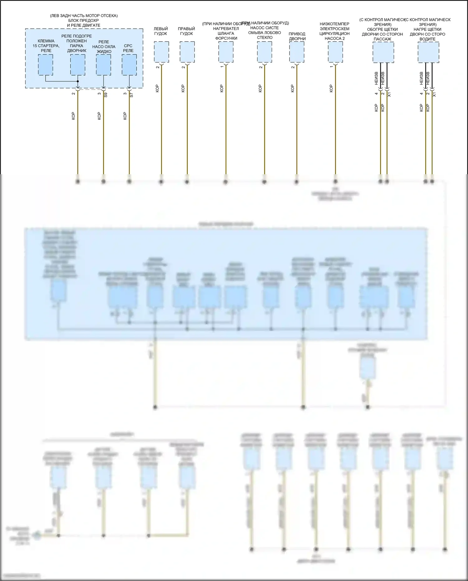 Точки подключения масс — Электросхема разводки массы, купе — Электросхема разводки массы, купе (4 из 7). Mercedes-Benz E-класс All-Terrain S213 рестайлинг (2020-2024)