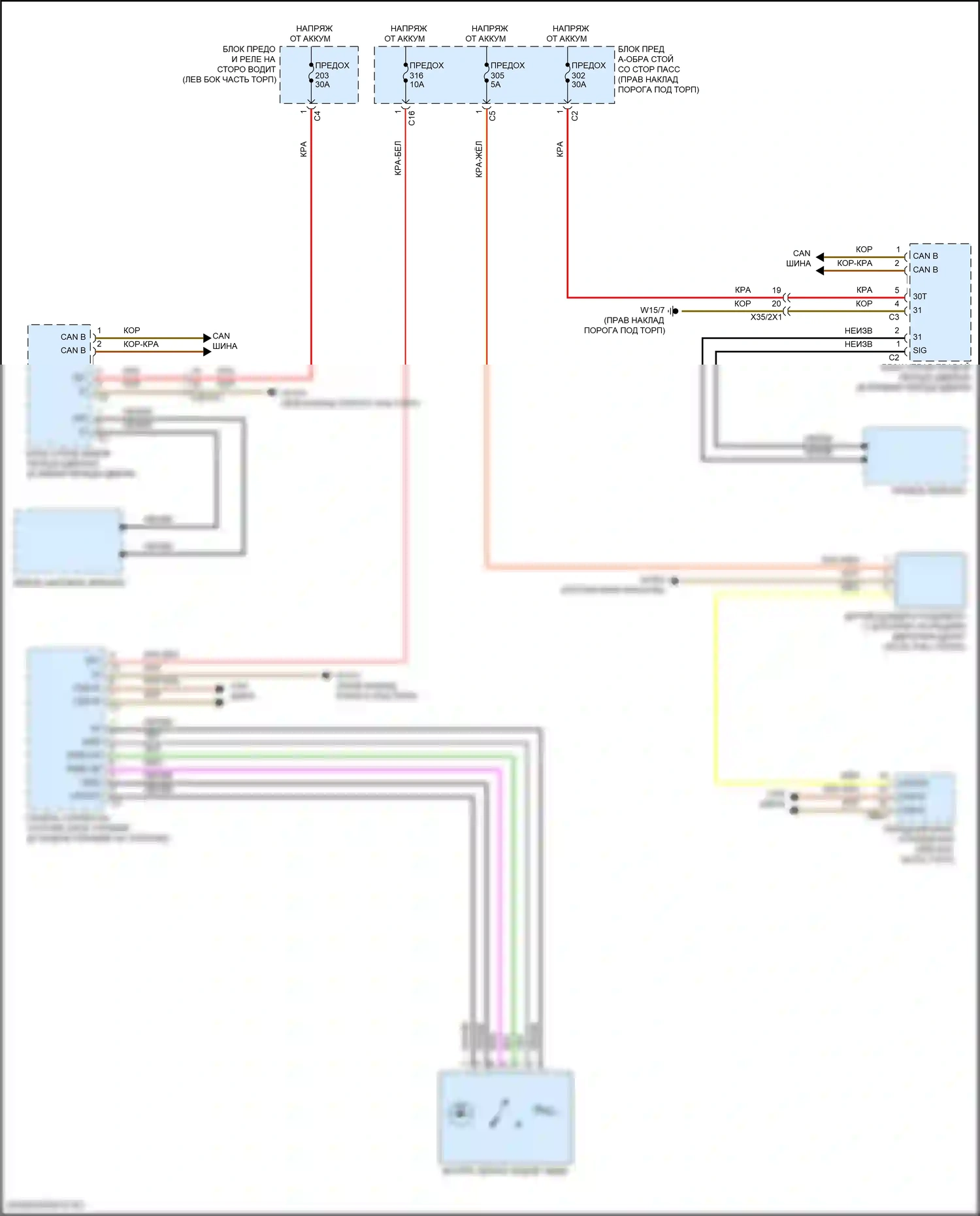 Управление зеркалами заднего вида — Электросхема автоматического дневного/ночного зеркала, вагон — Электросхема автоматического дневного/ночного зеркала, вагон. Mercedes-Benz E-класс All-Terrain S213 рестайлинг (2020-2024)