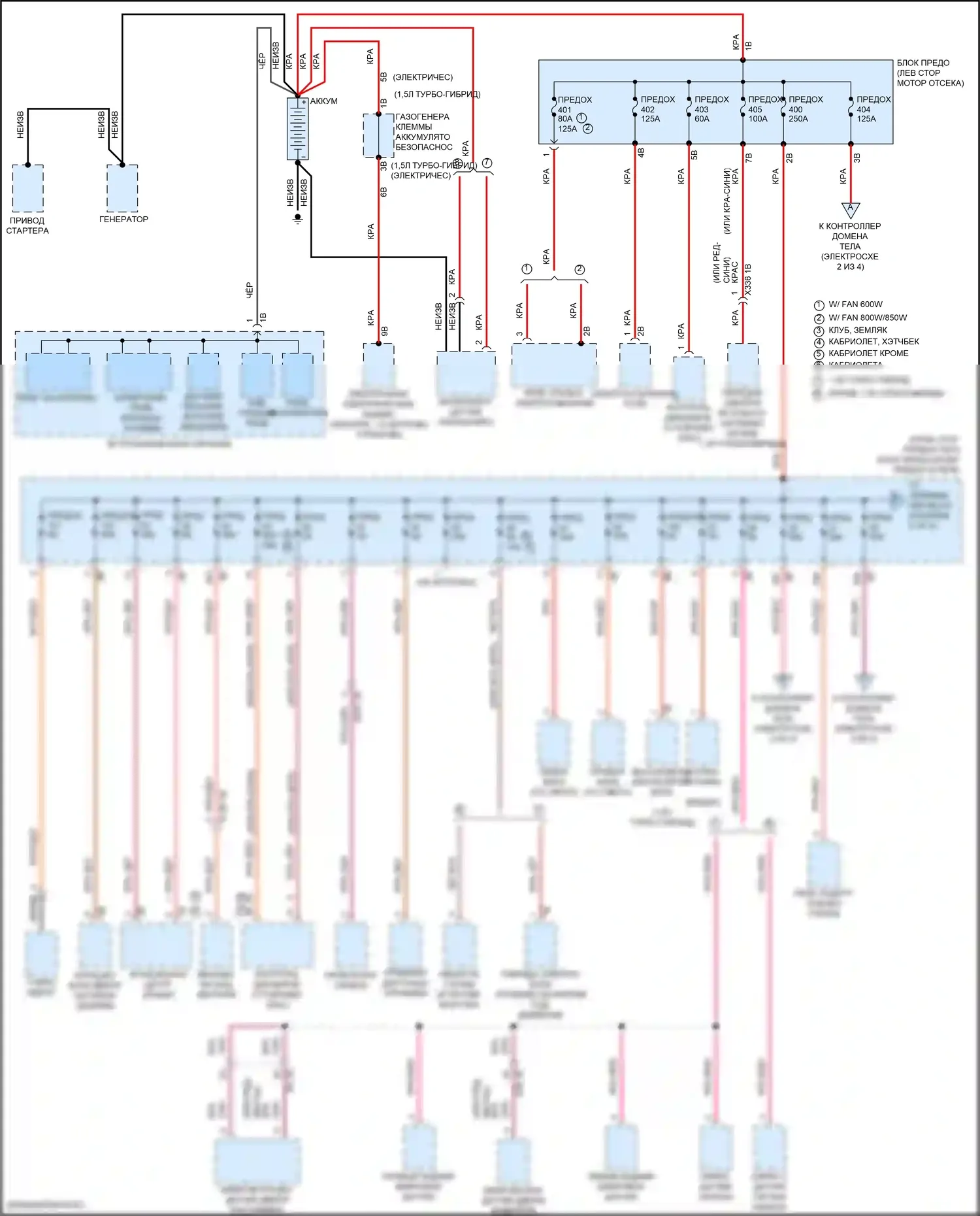 Блок предохранителей и реле — Электросхема блока предохранителей реле — Электросхема блока предохранителей реле (1 из 4). MINI Cooper III рестайлинг 2 (2021-2024)