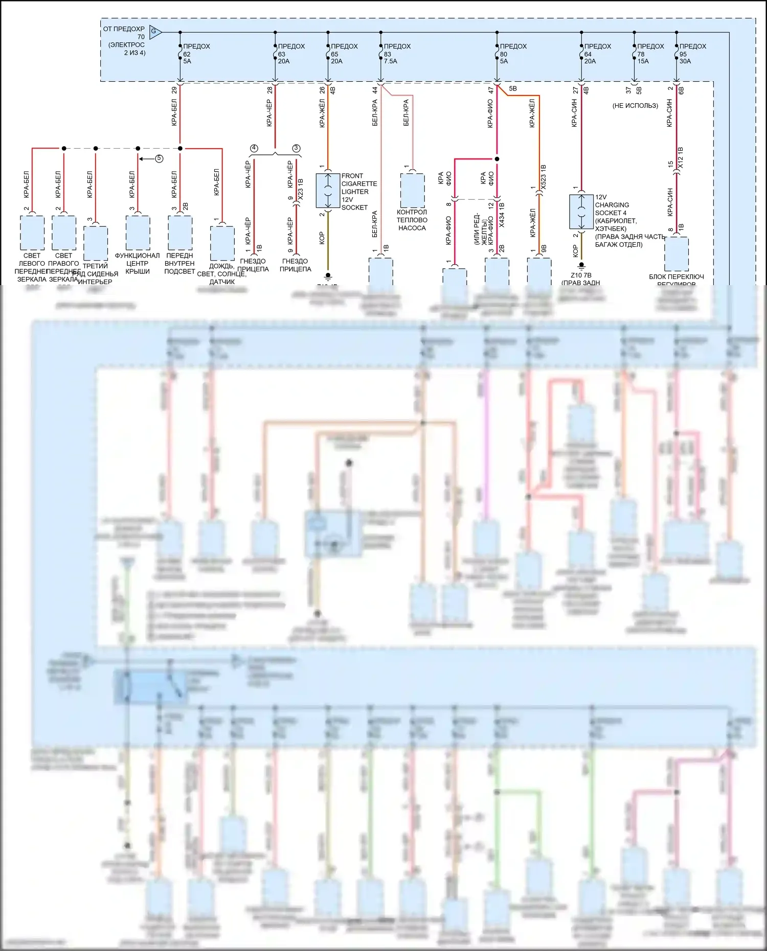 Блок предохранителей и реле — Электросхема блока предохранителей реле — Электросхема блока предохранителей реле (3 из 4). MINI Cooper III рестайлинг 2 (2021-2024)