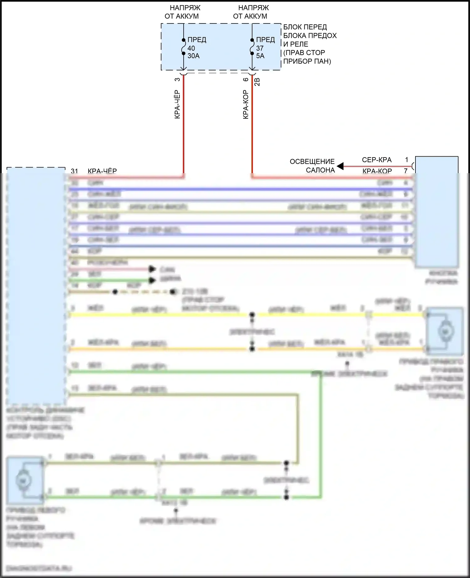 Блокировка селектора — Электросхема блокировки селектора — Электросхема блокировки селектора. MINI Cooper III рестайлинг 2 (2021-2024)