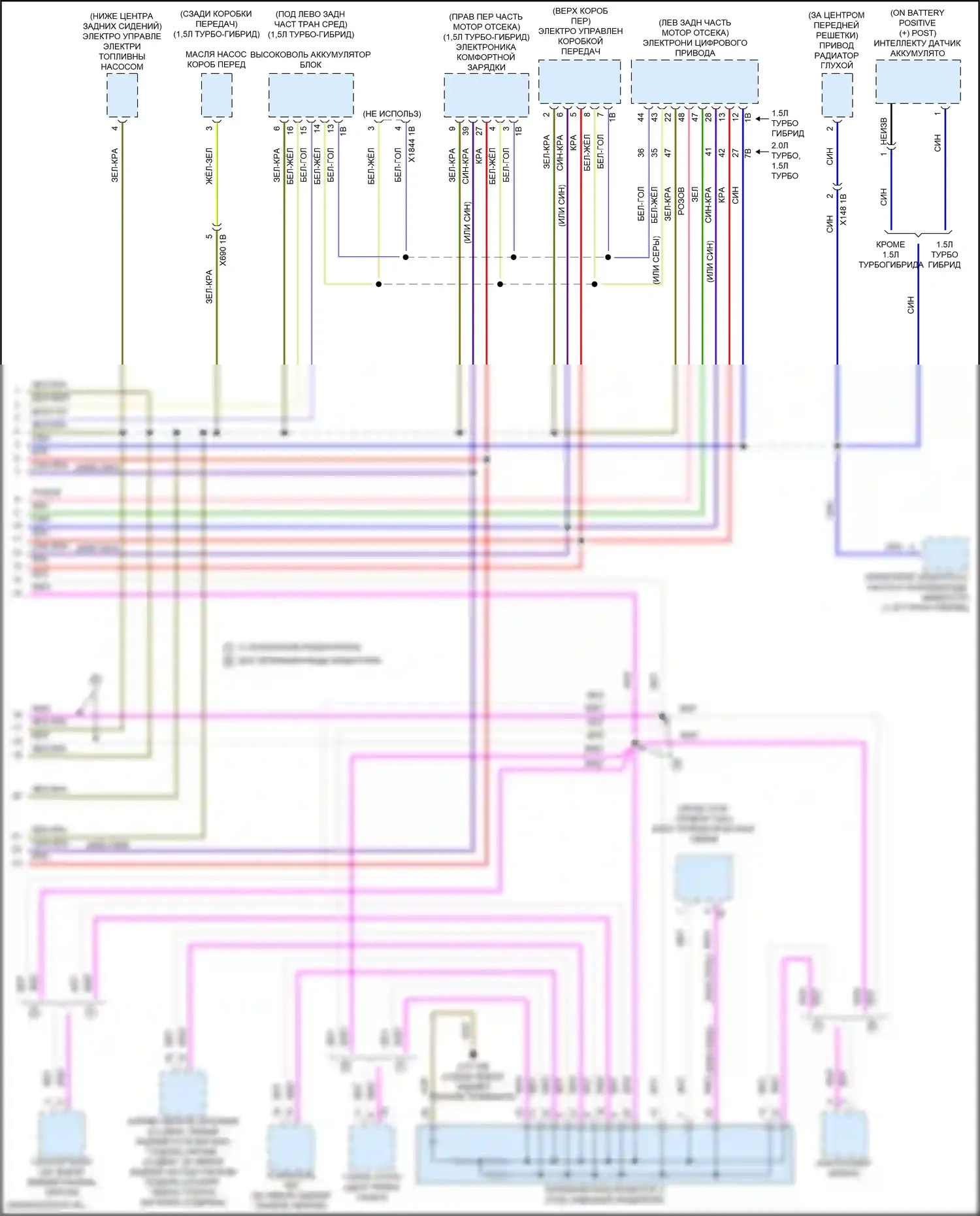 Can шина — Электросхема шины высокого/низкого уровня — Электросхема шины высокого/низкого уровня (4 из 4). MINI Cooper III рестайлинг 2 (2021-2024)