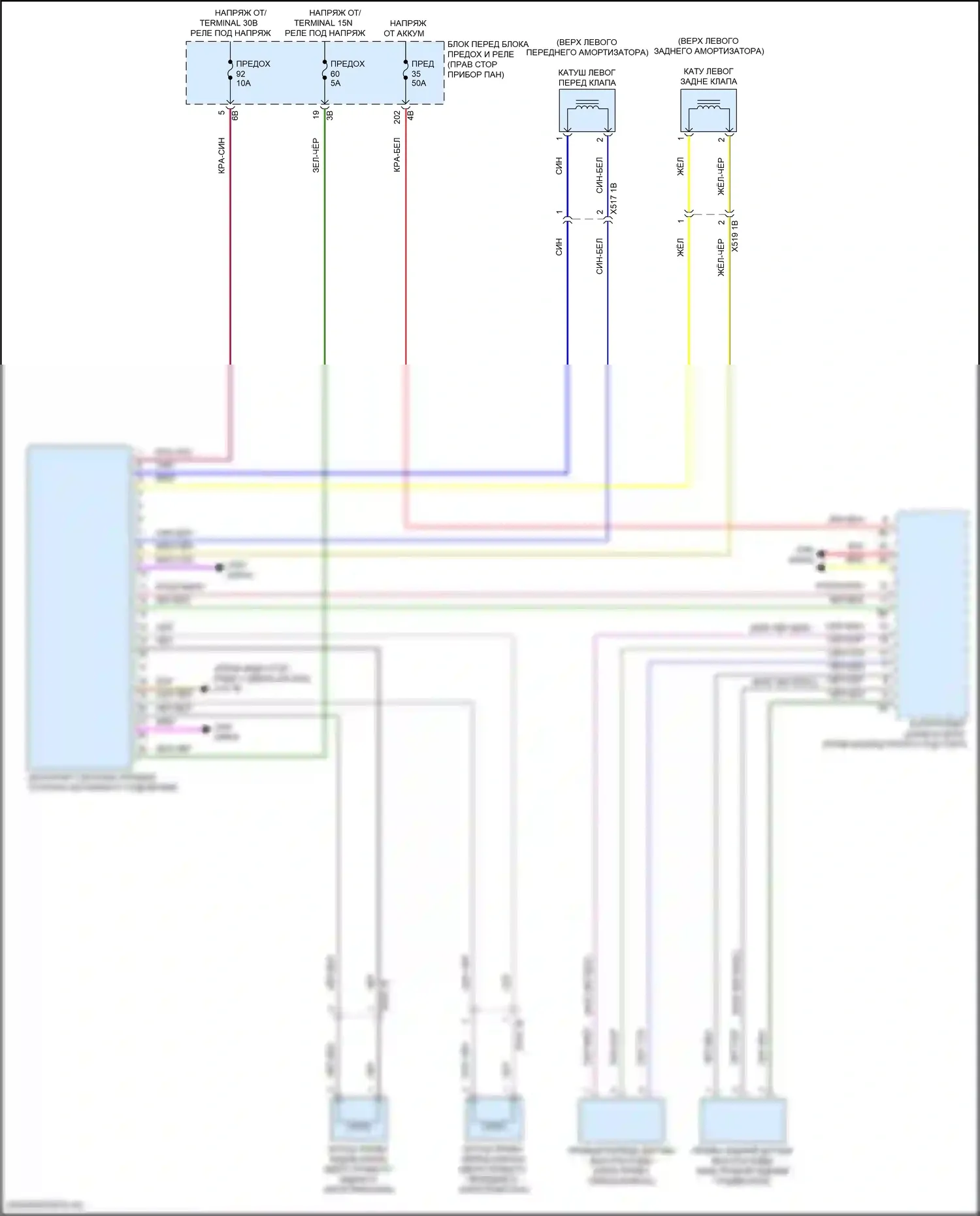 Электронная подвеска — Электросхема электронной подвески — Электросхема электронной подвески. MINI Cooper III рестайлинг 2 (2021-2024)