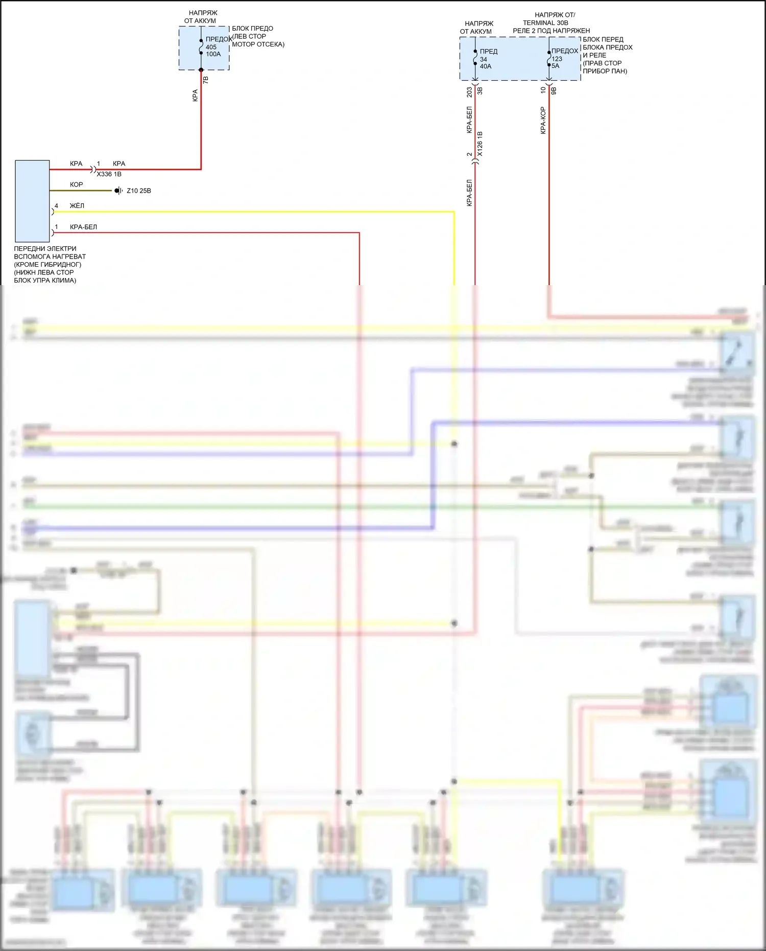Кондиционирование воздуха — Электросхема климат контроля, кроме электрического — Электросхема климат контроля, кроме электрического (2 из 4). MINI Cooper III рестайлинг 2 (2021-2024)