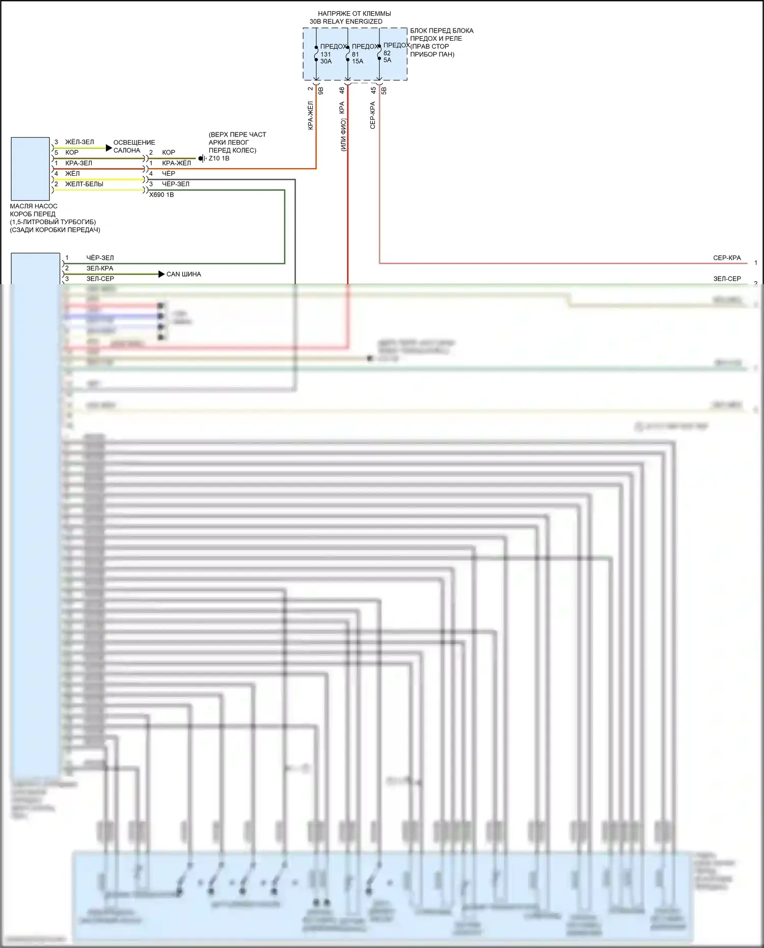 Коробка передач — Электросхема коробки передач — Электросхема коробки передач (1 из 2). MINI Cooper III рестайлинг 2 (2021-2024)