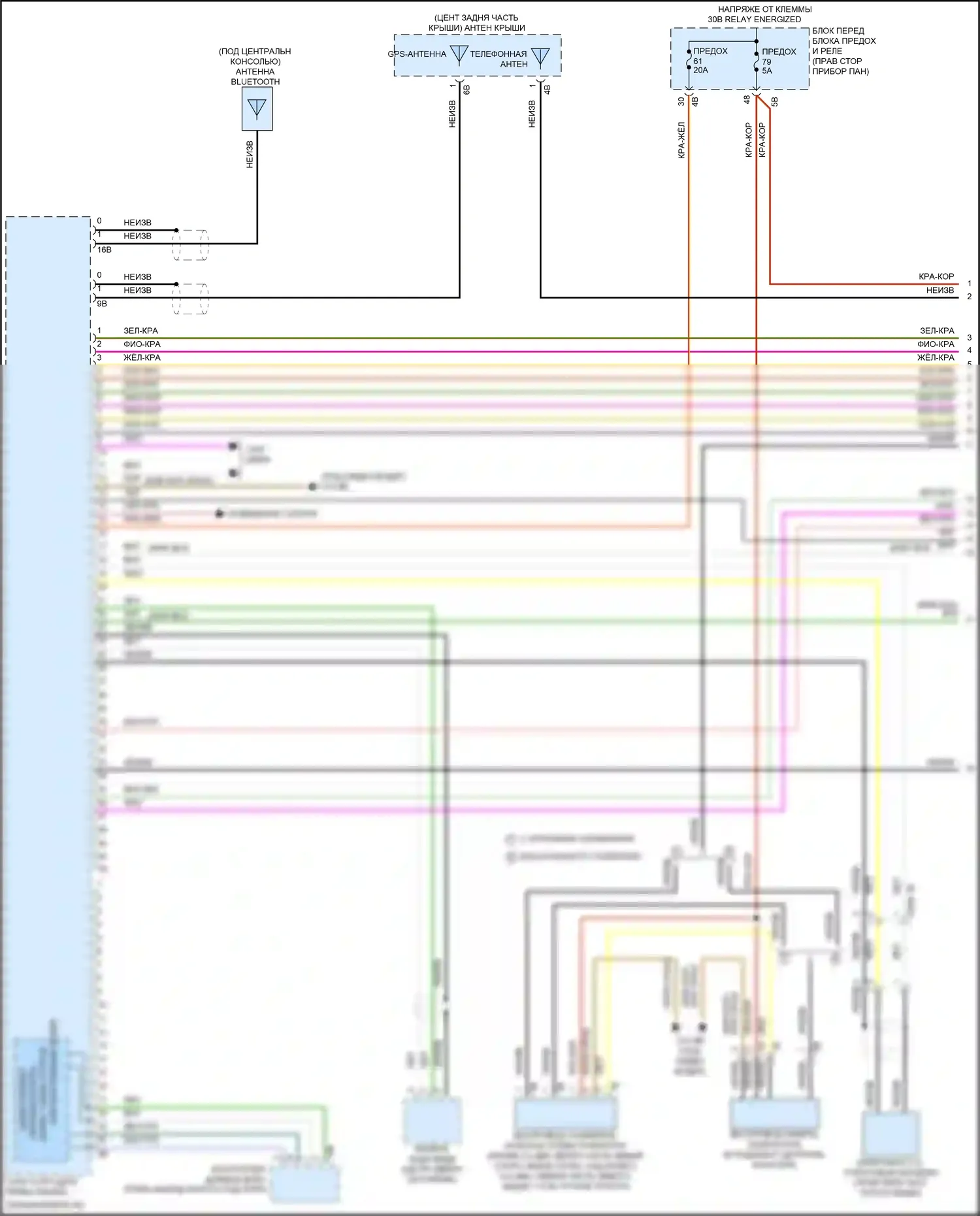 Магнитола — Электросхема магнитолы, с hifi магнитолы, без активного звукового оформления — Электросхема магнитолы, с hifi магнитолы, без активного звукового оформления (1 из 4). MINI Cooper III рестайлинг 2 (2021-2024)