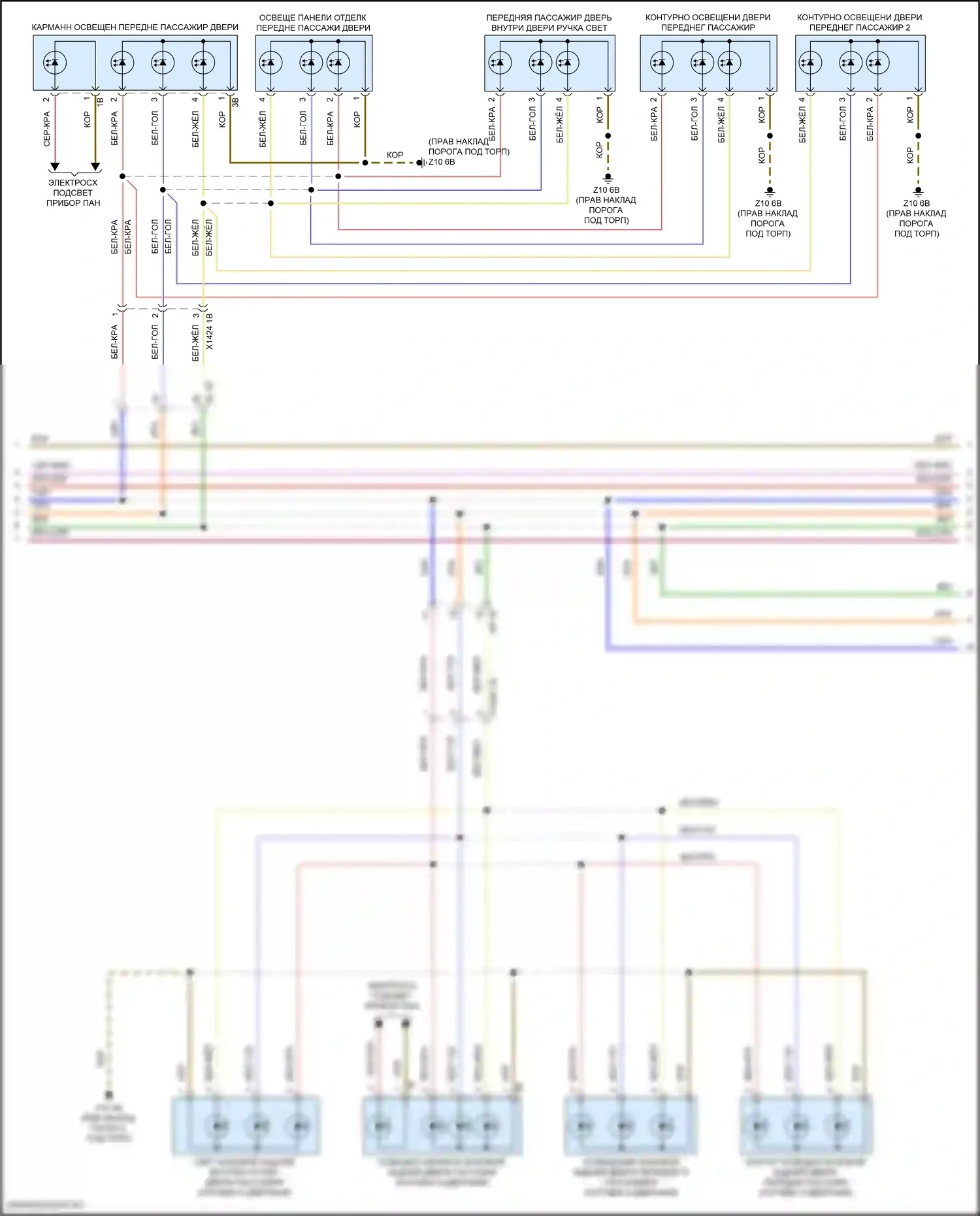 Освещение салона — Электросхема освещения салона — Электросхема освещения салона (3 из 6). MINI Cooper III рестайлинг 2 (2021-2024)