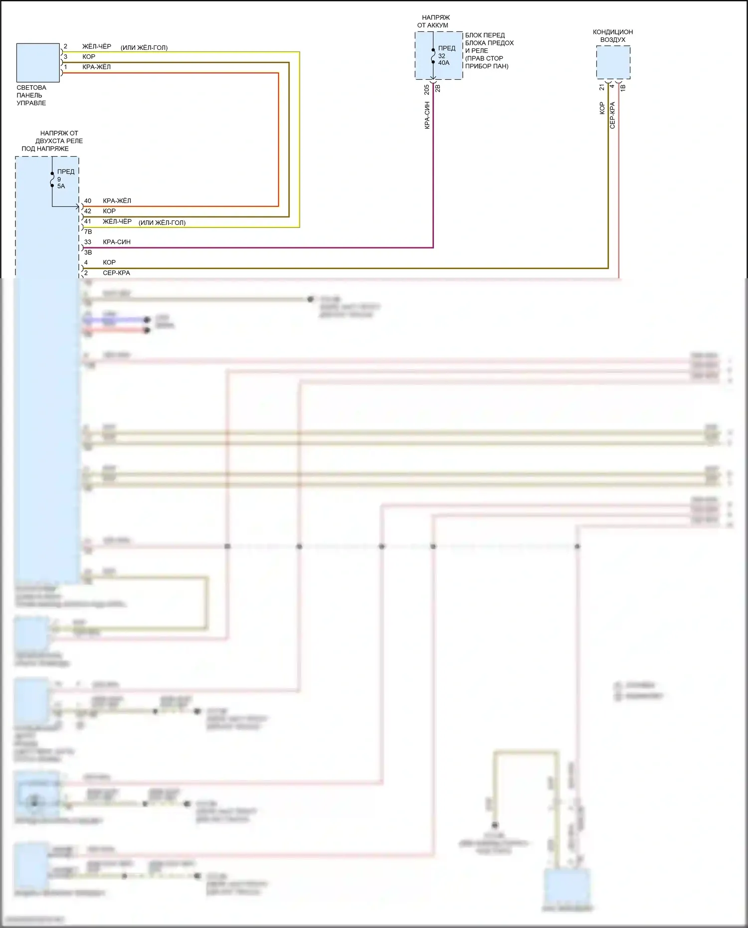 Освещение салона — Электросхема подсветки приборной панели — Электросхема подсветки приборной панели (1 из 2). MINI Cooper III рестайлинг 2 (2021-2024)