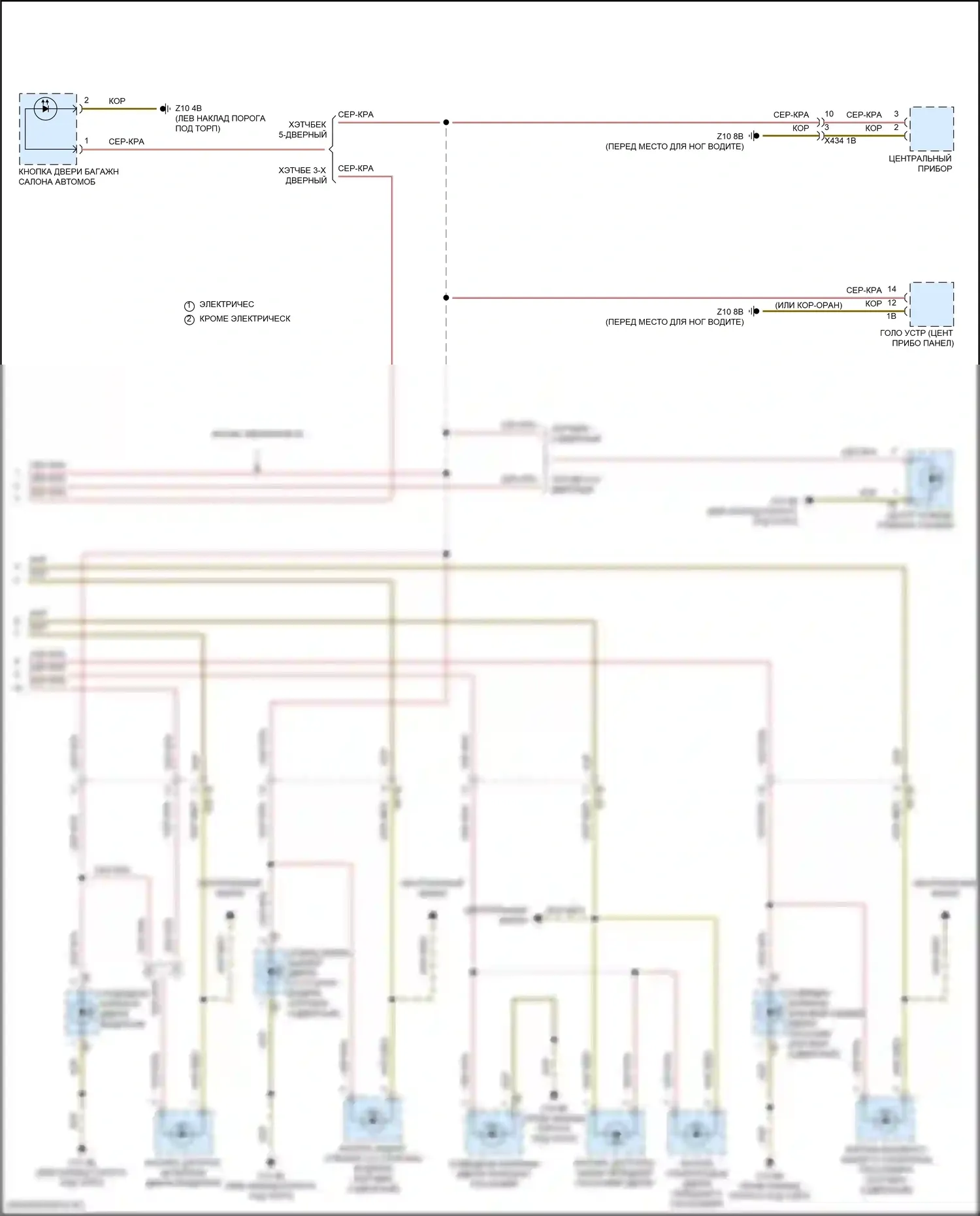 Освещение салона — Электросхема подсветки приборной панели — Электросхема подсветки приборной панели (2 из 2). MINI Cooper III рестайлинг 2 (2021-2024)