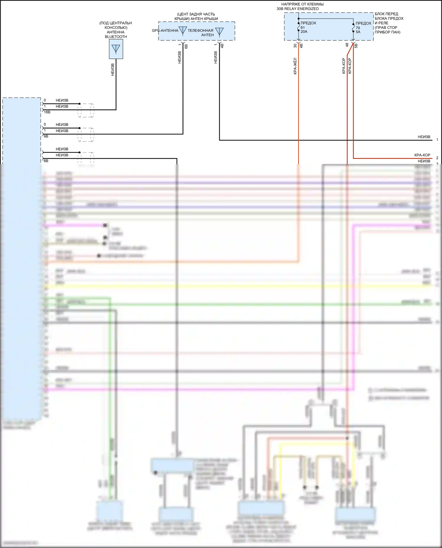Системы помощи водителю — Электросхема навигации, хэтчбек 5-дверный с базовой магнитолой, без активного звукового оформления — Электросхема навигации, хэтчбек 5-дверный с базовой магнитолой, без активного звукового оформления (1 из 4). MINI Cooper III рестайлинг 2 (2021-2024)