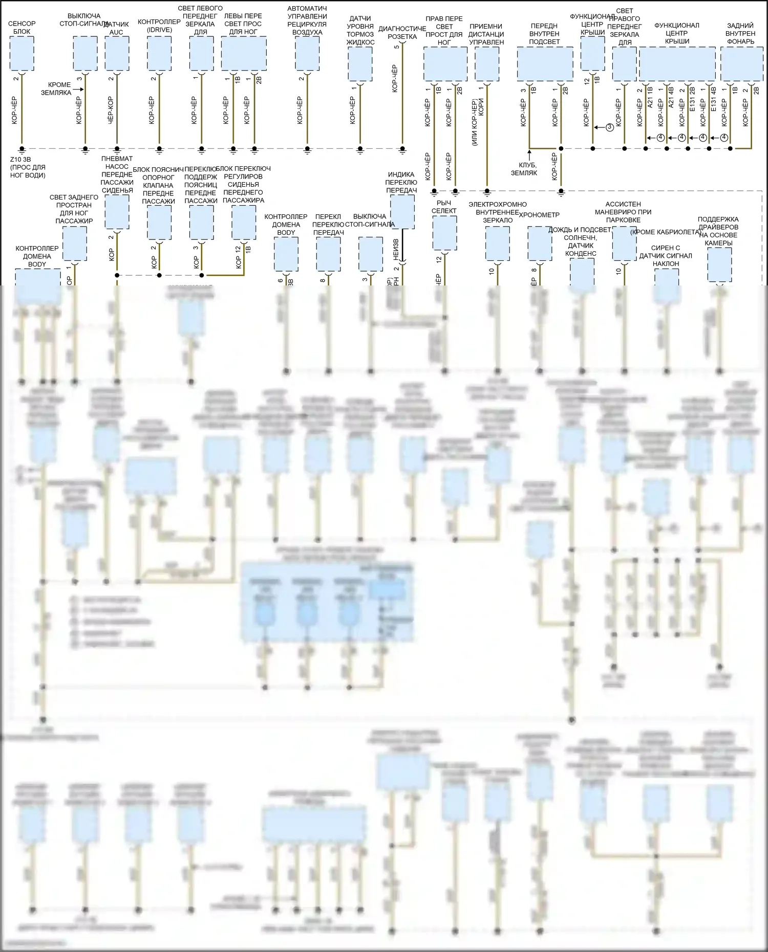Точки подключения масс — Электросхема точек подключения масс — Электросхема точек подключения масс (2 из 4). MINI Cooper III рестайлинг 2 (2021-2024)