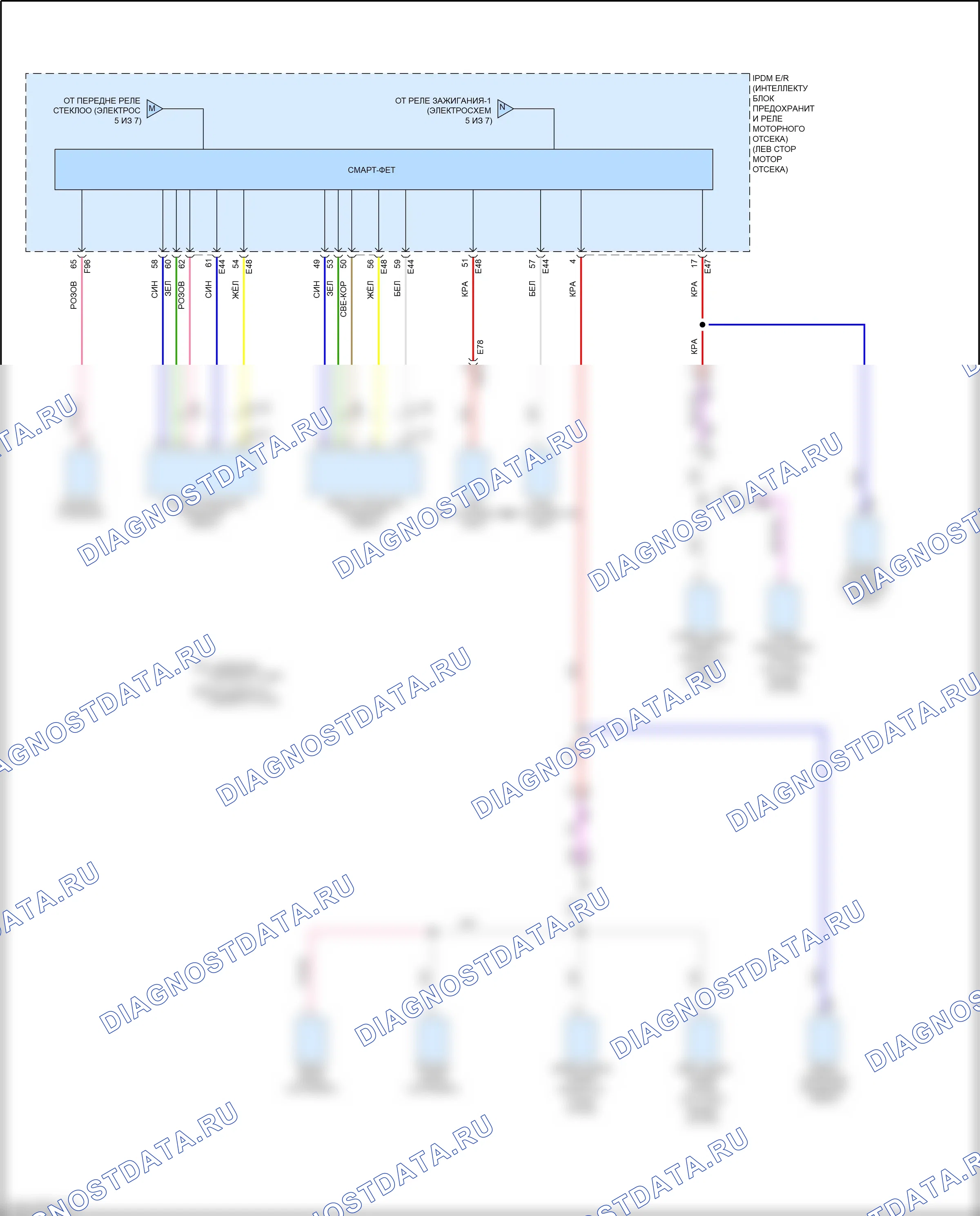 Блок предохранителей и реле — Электросхема блока предохранителей реле — Электросхема блока предохранителей реле (7 из 7). Nissan Bluebird Sylphy III рестайлинг (2018-2024)