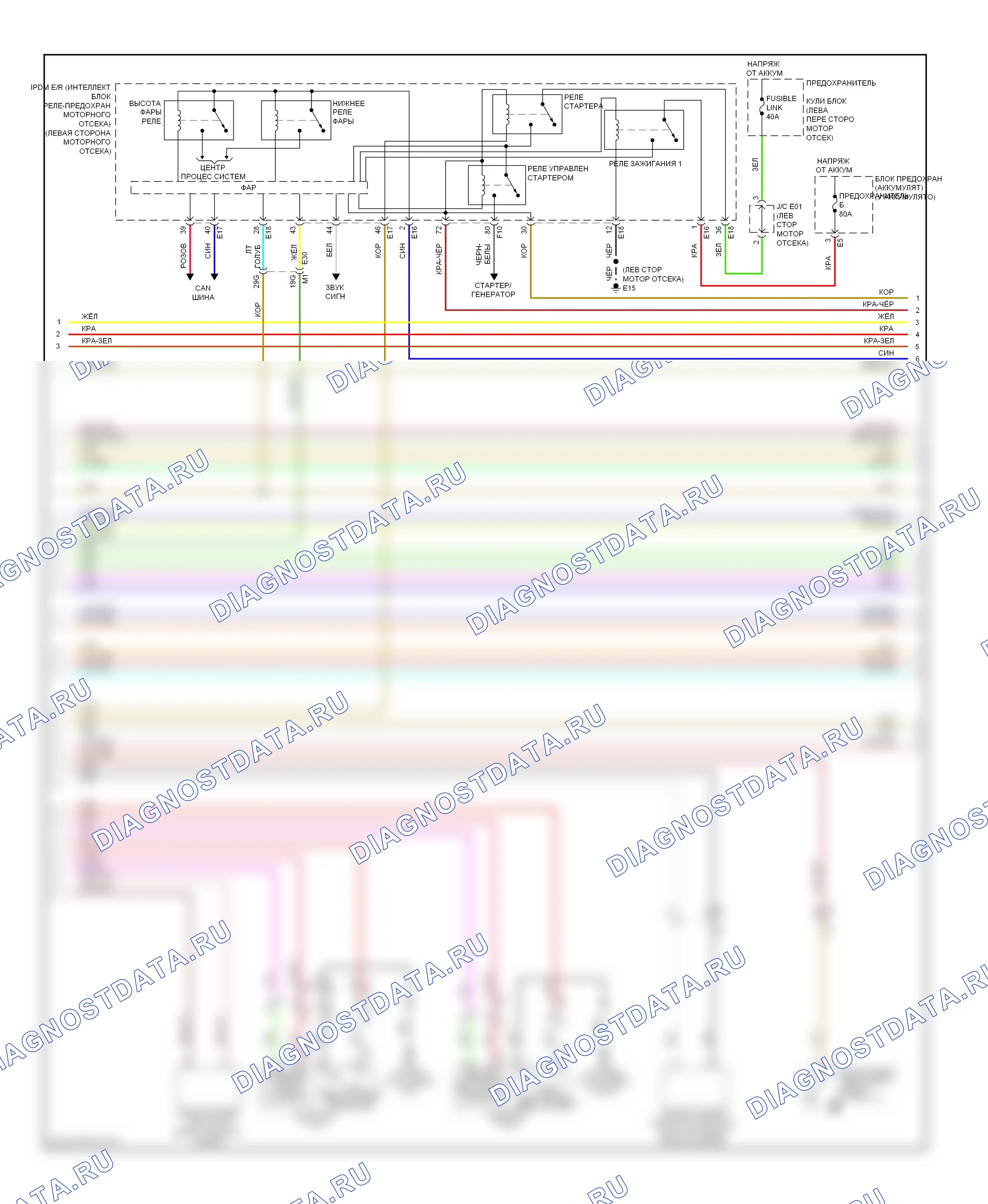 Центральный замок — Электросхема центрального замка — Электросхема центрального замка (2 из 4). Nissan Maxima A35 (2008-2014)