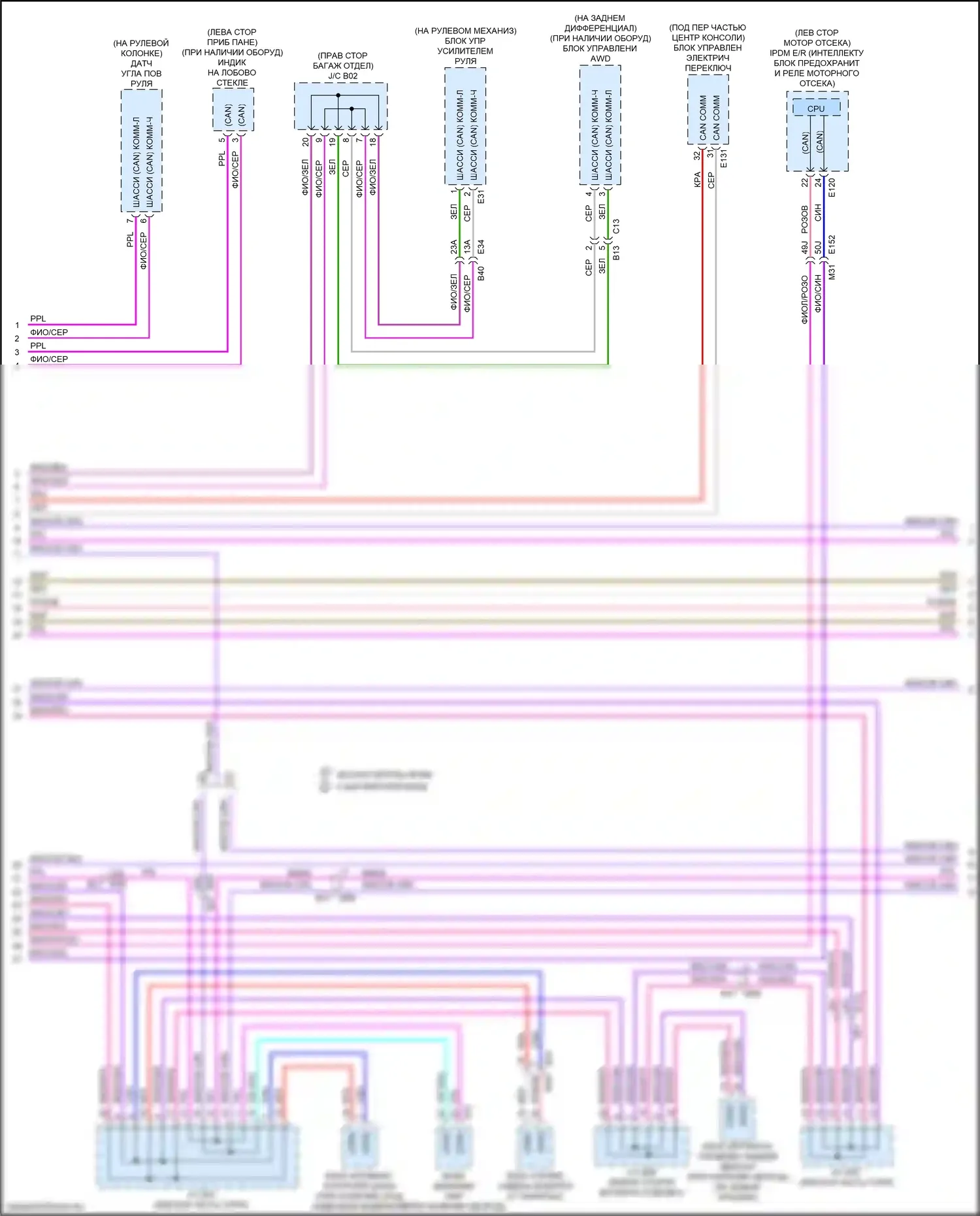 Can шина — Can шина электросхема — Can шина электросхема (3 из 4). Nissan Qashqai III (2021-2024)