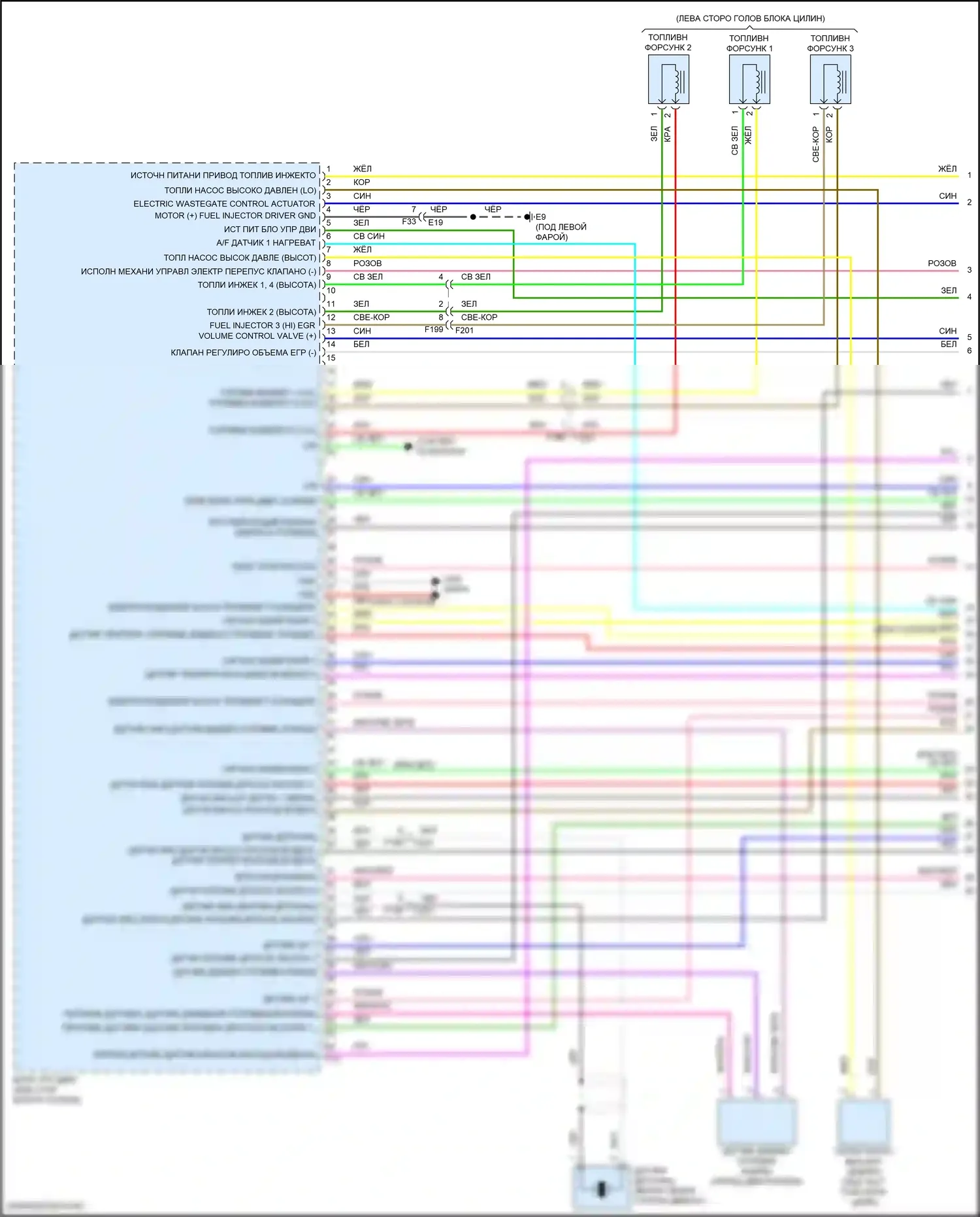 Двигатель — Электросхема двигателя 1.5л турбо — Электросхема двигателя 1.5л турбо (1 из 8). Nissan Qashqai III (2021-2024)