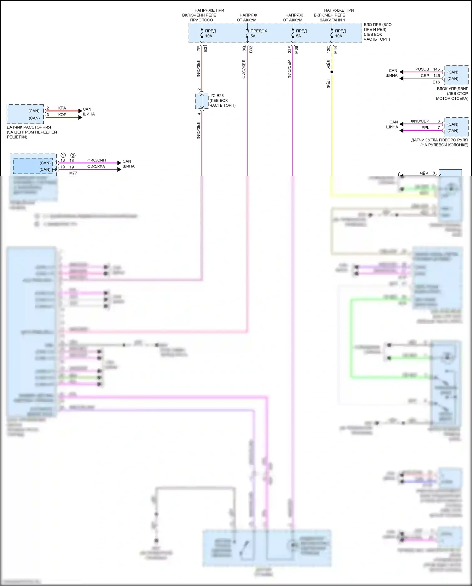 Электронная подвеска — Электросхема электронной подвески — Электросхема электронной подвески. Nissan Qashqai III (2021-2024)