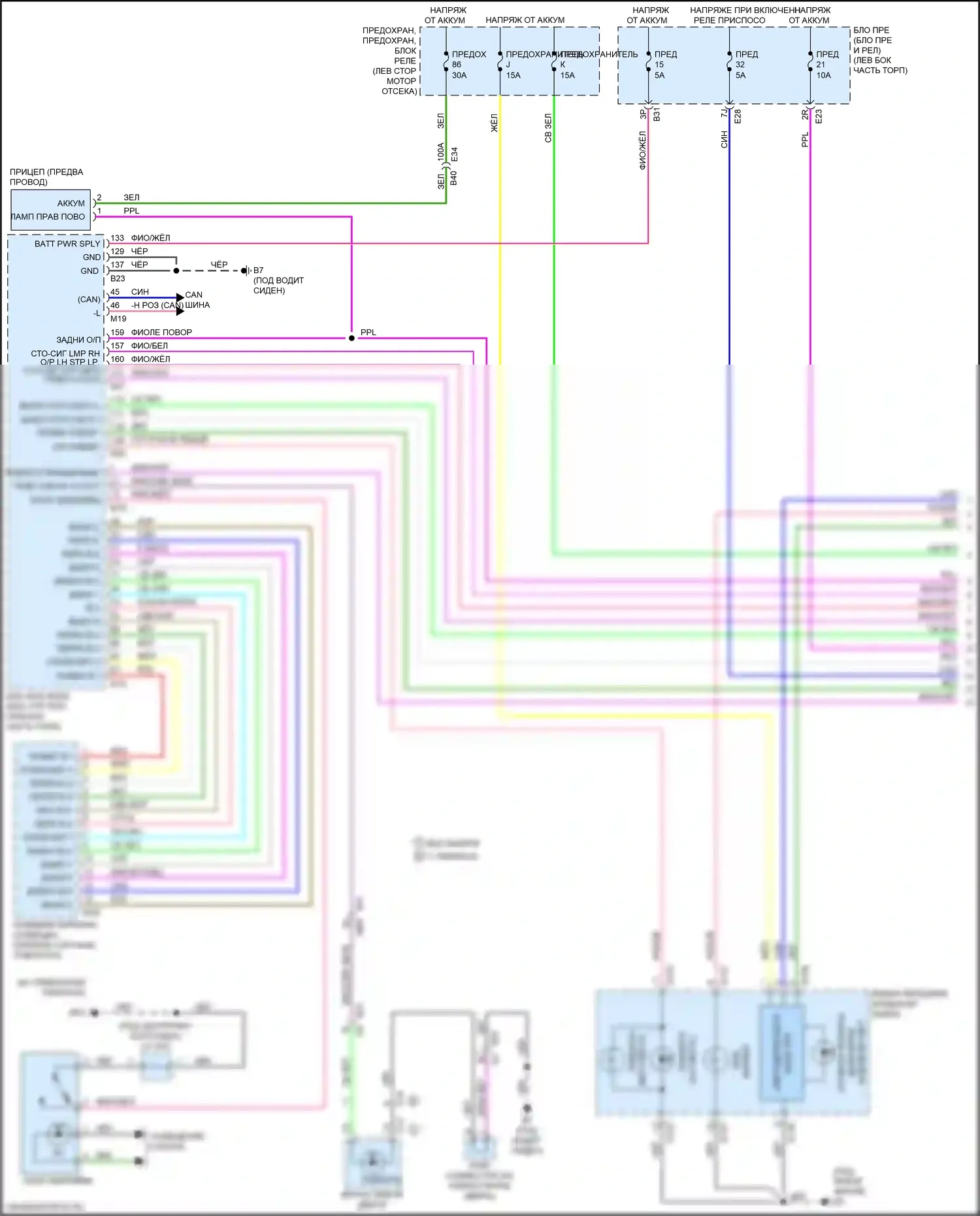 Фары и фонари — Электросхема фар и фонарей — Электросхема фар и фонарей (1 из 3). Nissan Qashqai III (2021-2024)
