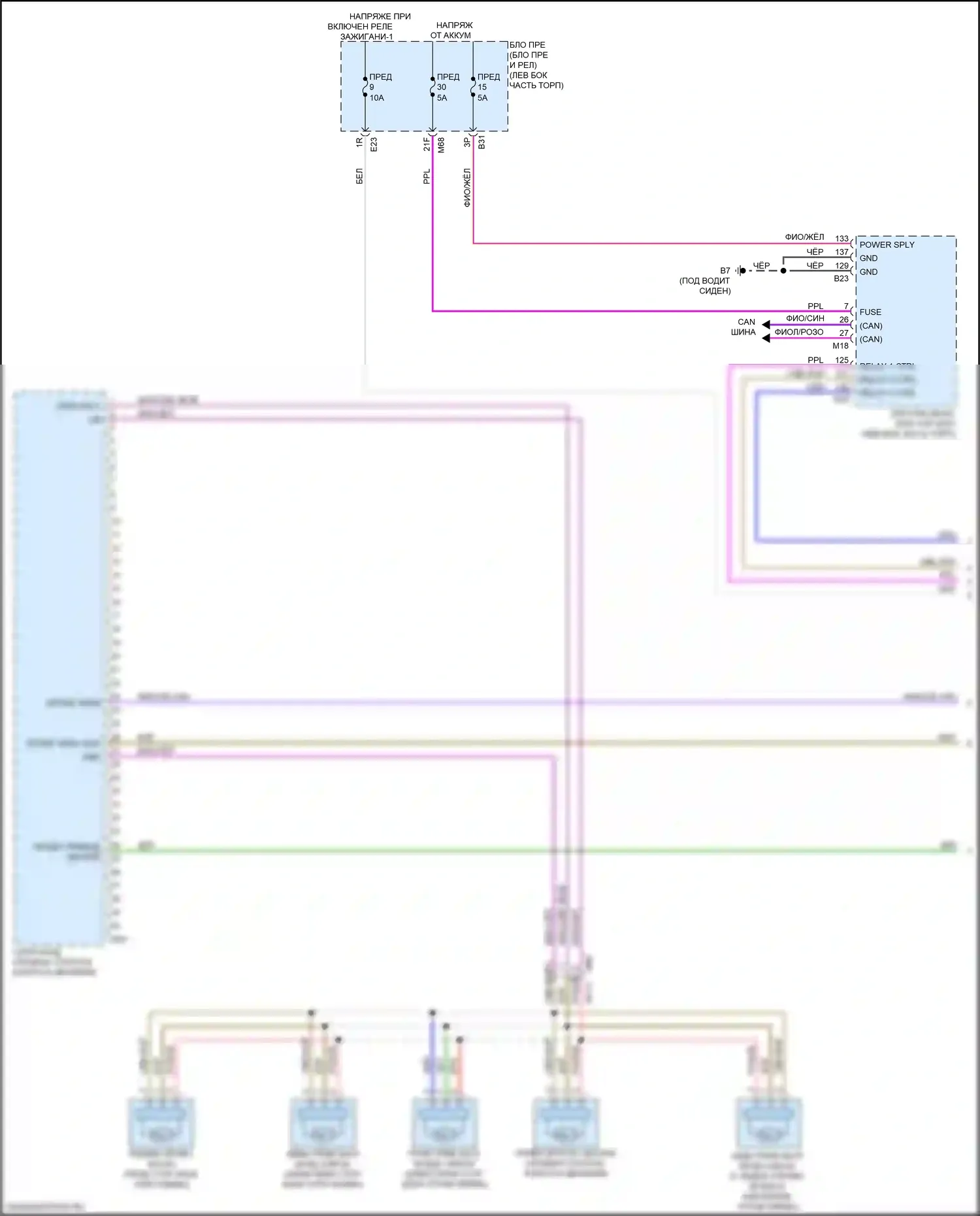 Кондиционирование воздуха — Электросхема климат контроля — Электросхема климат контроля (1 из 4). Nissan Qashqai III (2021-2024)
