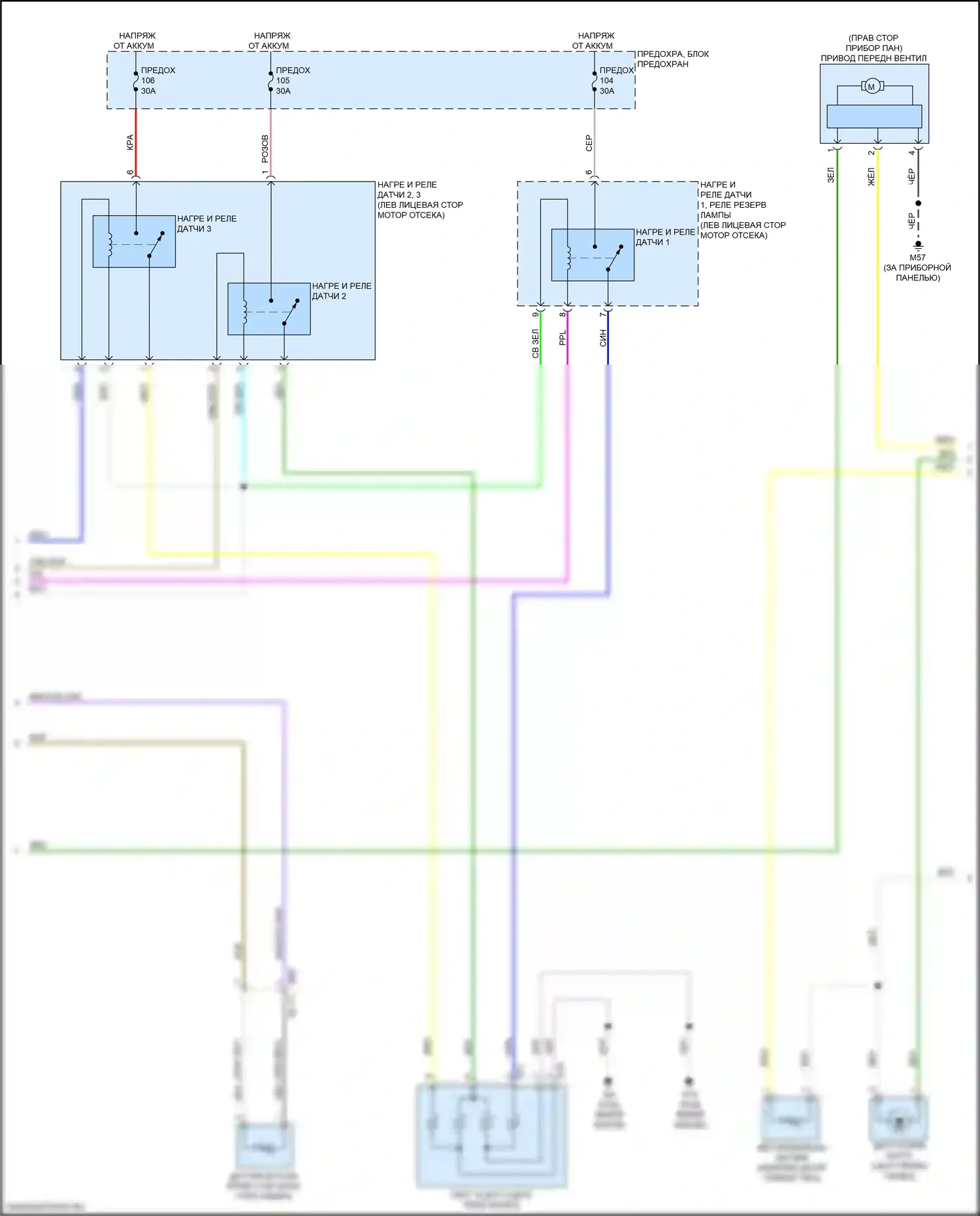 Кондиционирование воздуха — Электросхема климат контроля — Электросхема климат контроля (2 из 4). Nissan Qashqai III (2021-2024)