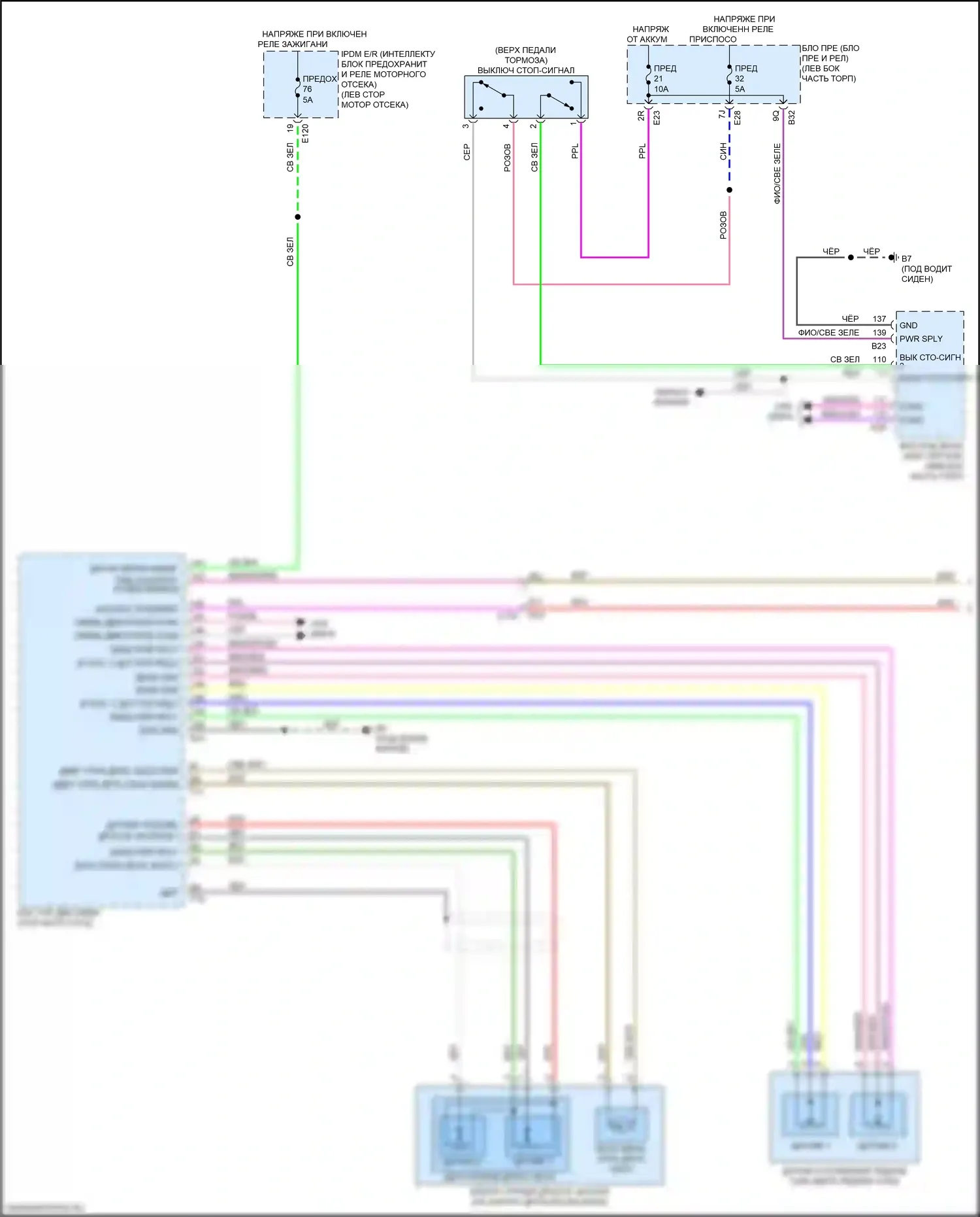 Круиз-контроль — Электросхема круиз-контроля — Электросхема круиз-контроля (1 из 3). Nissan Qashqai III (2021-2024)