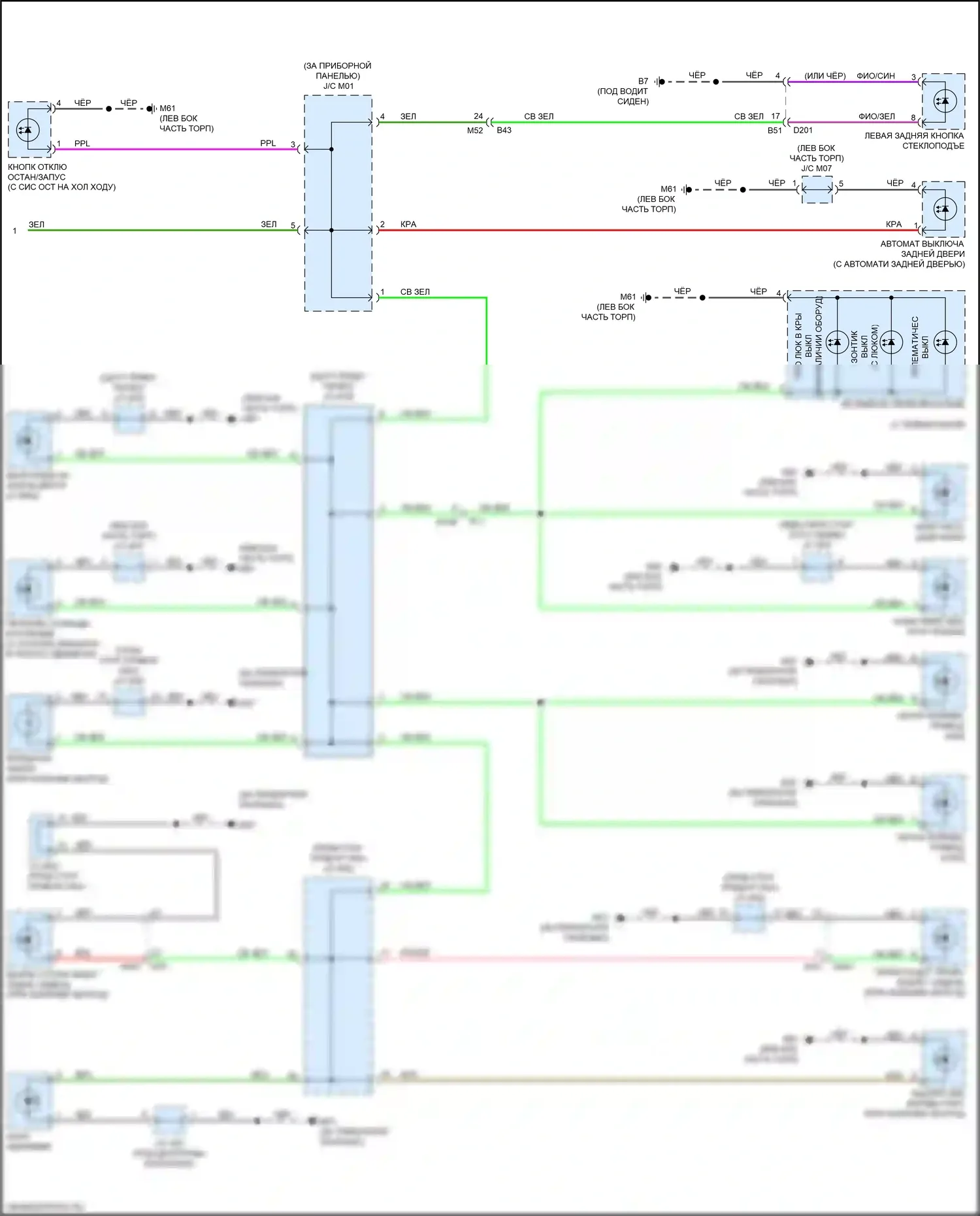 Освещение салона — Электросхема подсветки приборной панели — Электросхема подсветки приборной панели (3 из 3). Nissan Qashqai III (2021-2024)