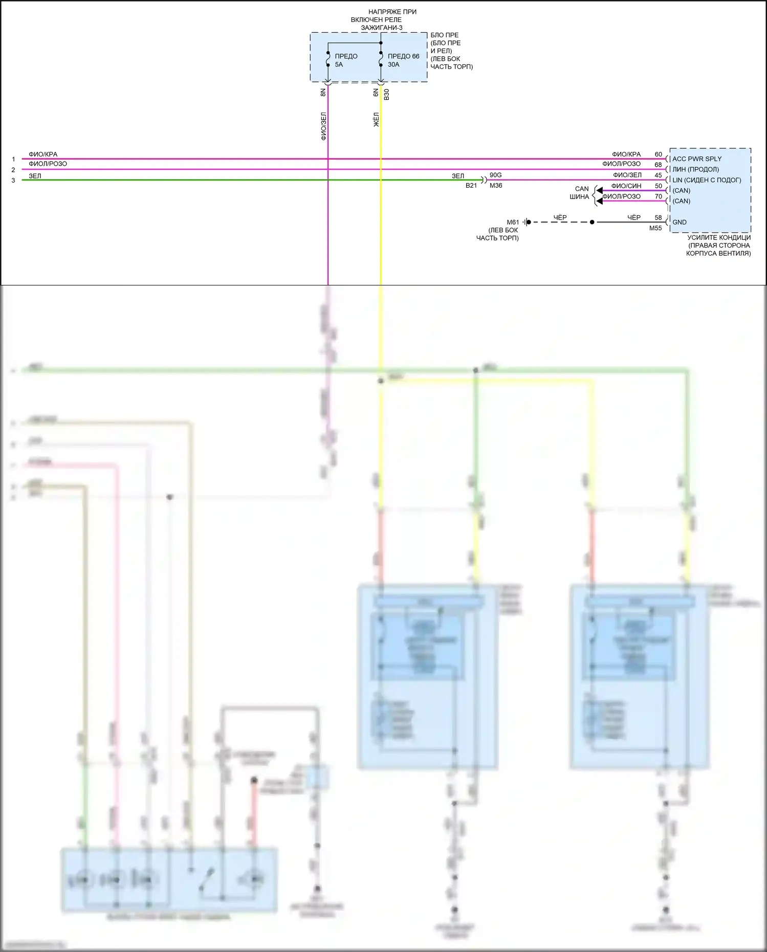 Сиденья — Электросхема обогреваемых сидений — Электросхема обогреваемых сидений (2 из 2). Nissan Qashqai III (2021-2024)