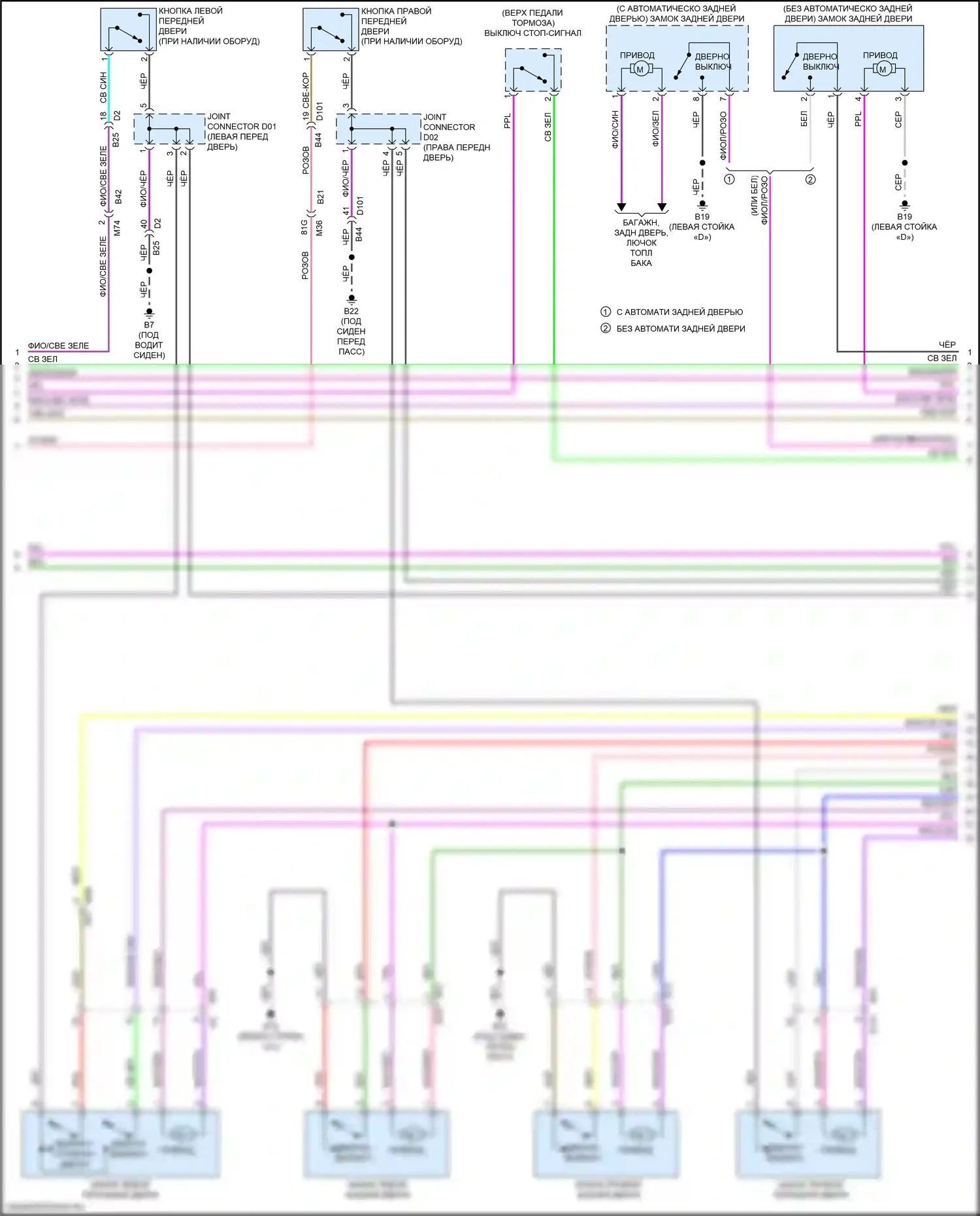 Сигнализация — Электросхема защиты от взлома — Электросхема защиты от взлома (2 из 3). Nissan Qashqai III (2021-2024)