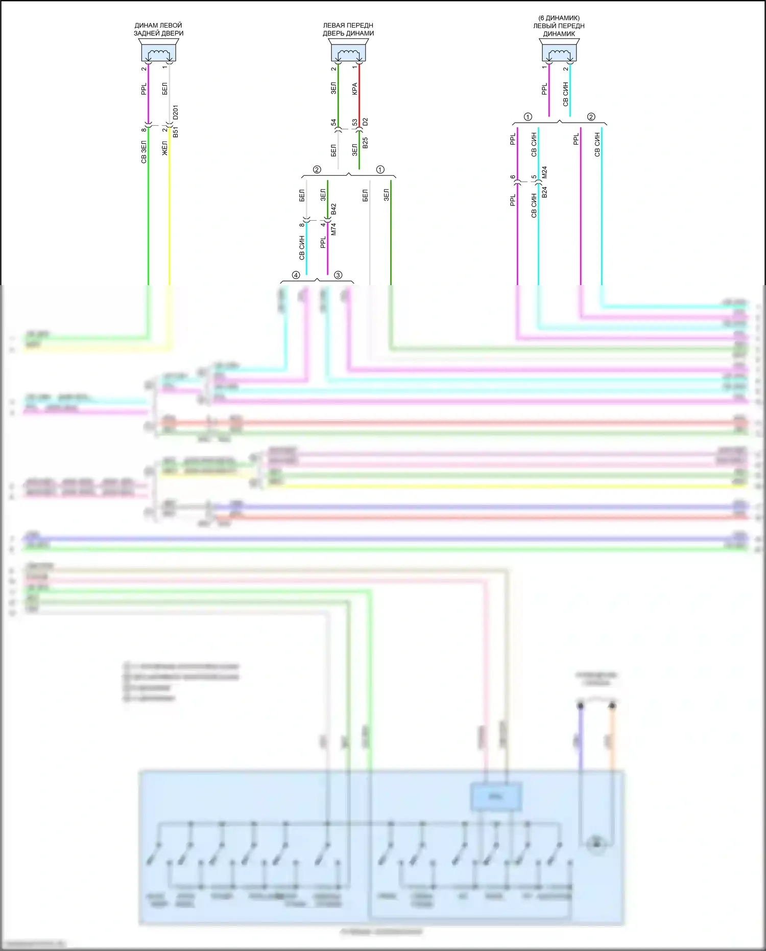 Системы помощи водителю — Электросхема навигации, без bose — Электросхема навигации, без bose (3 из 5). Nissan Qashqai III (2021-2024)
