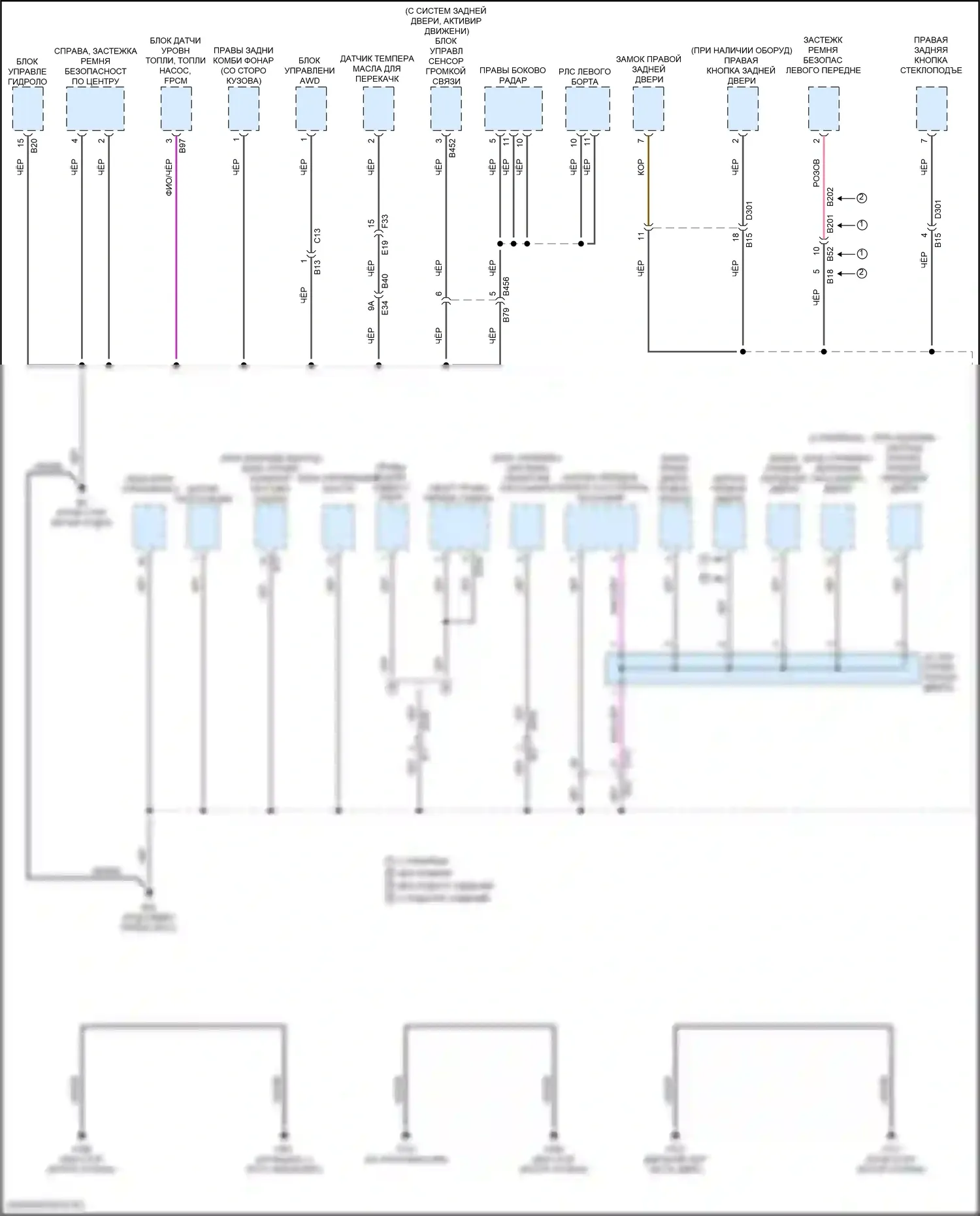 Точки подключения масс — Электросхема точек подключения масс — Электросхема точек подключения масс (1 из 5). Nissan Qashqai III (2021-2024)