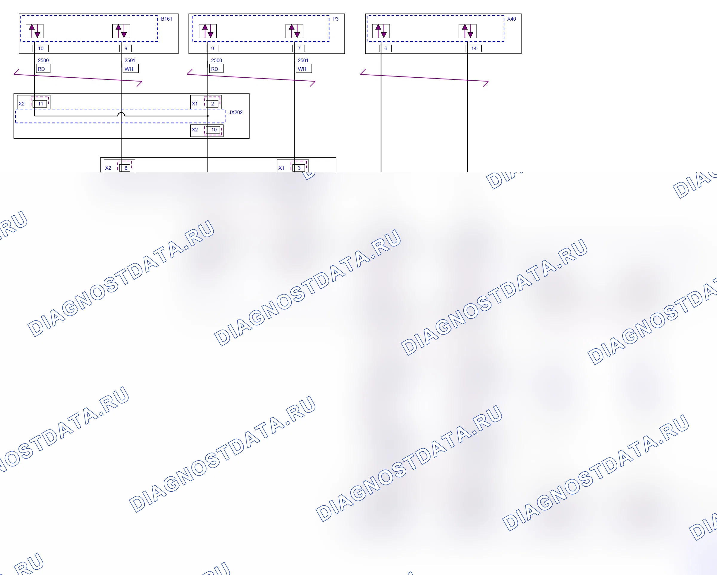 Система кузова — Электросхема распределения напряжения (2009-2010) — Электросхема распределения напряжения (2009-2010), Схема 1 из 8. Opel Agila B (2008-2011)