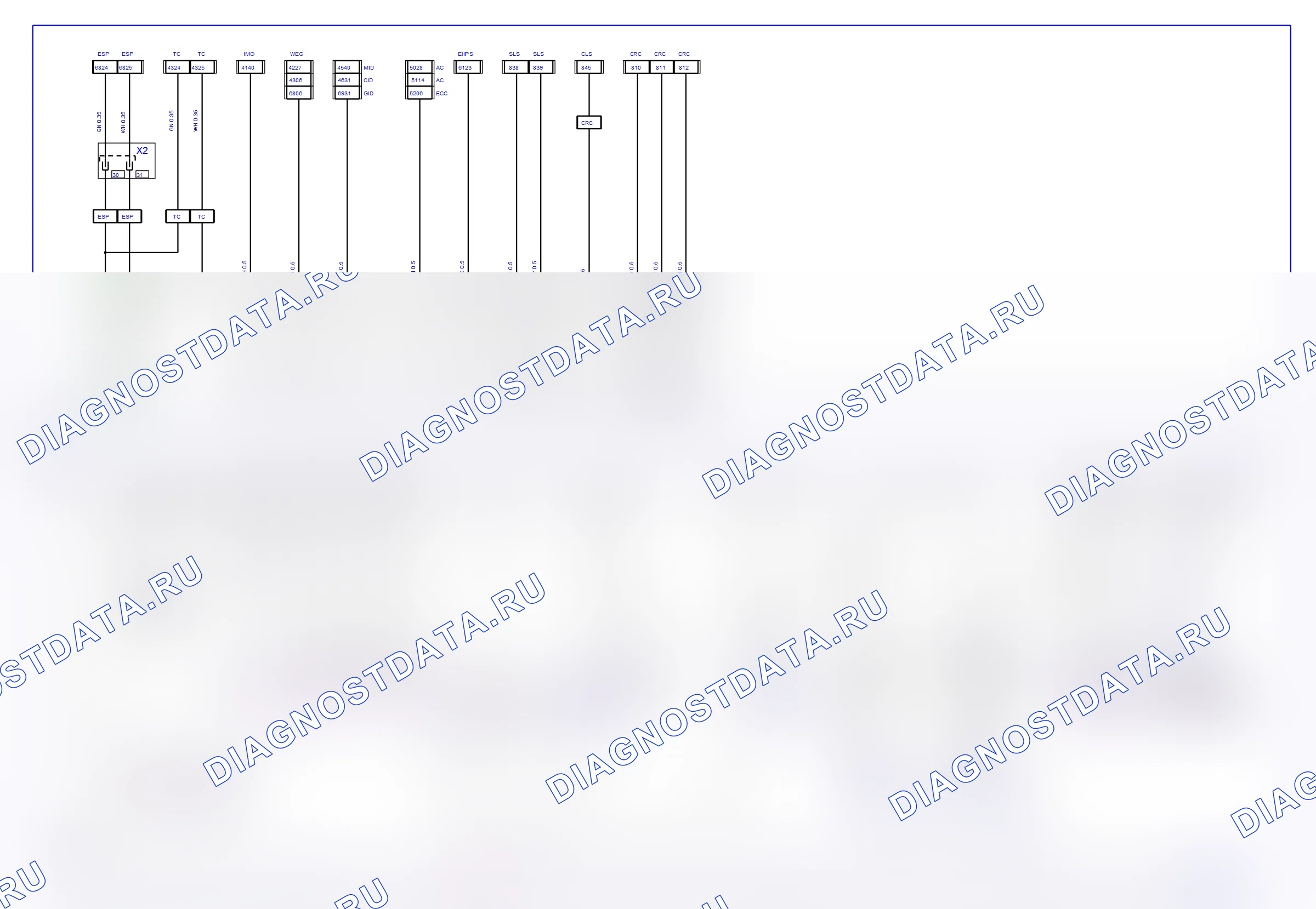Система двигателя — Электросхема Multec (Z 16 XEP, 2003) — Электросхема Multec (Z 16 XEP, 2003), Схема 2 из 2. Opel Astra G (1998-2009)