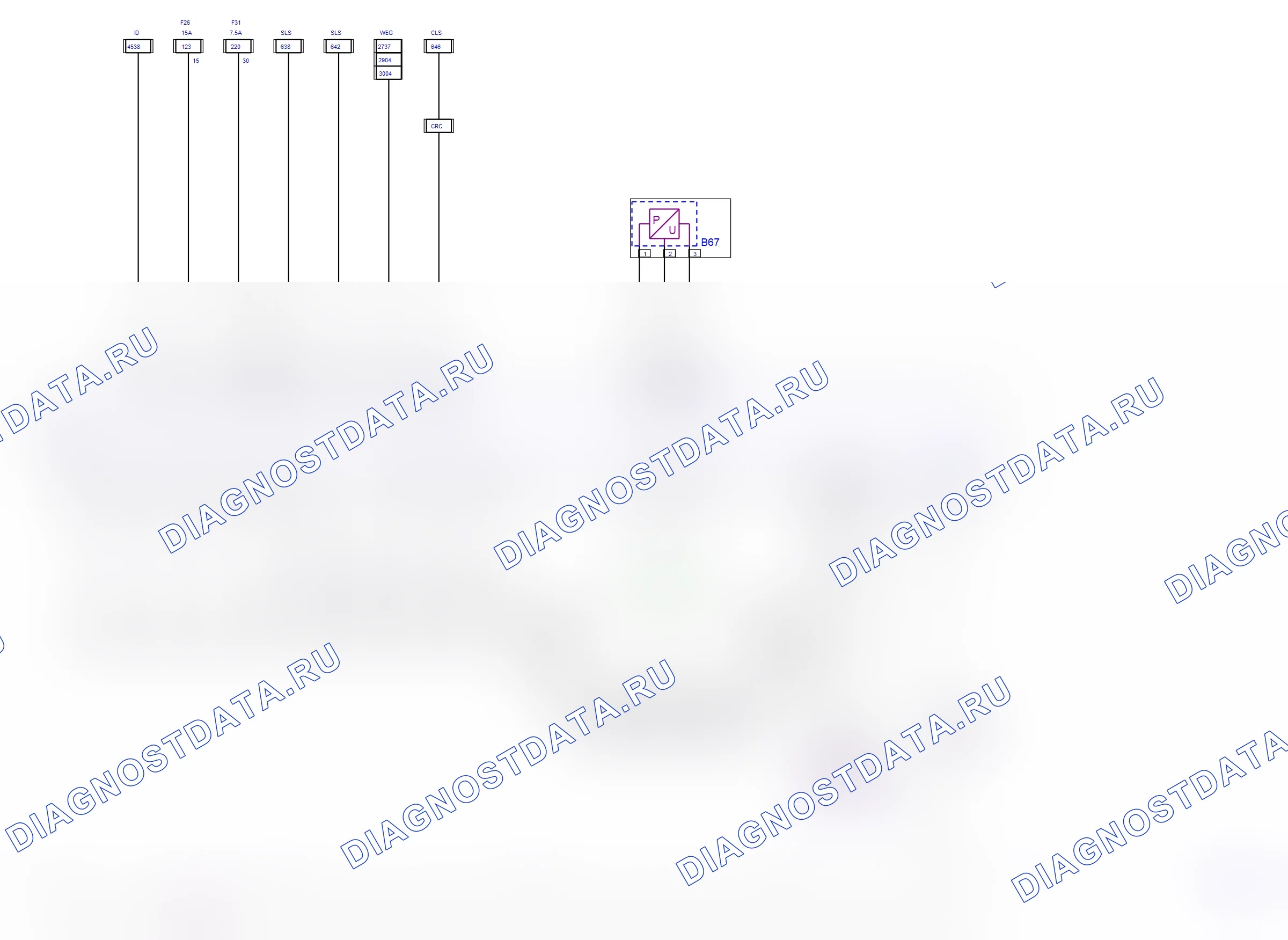 Система двигателя — Электросхема Multec (Z 16 XE, 2006) — Электросхема Multec (Z 16 XE, 2006), Схема 2 из 2. Opel Meriva A рестайлинг (2003-2011)
