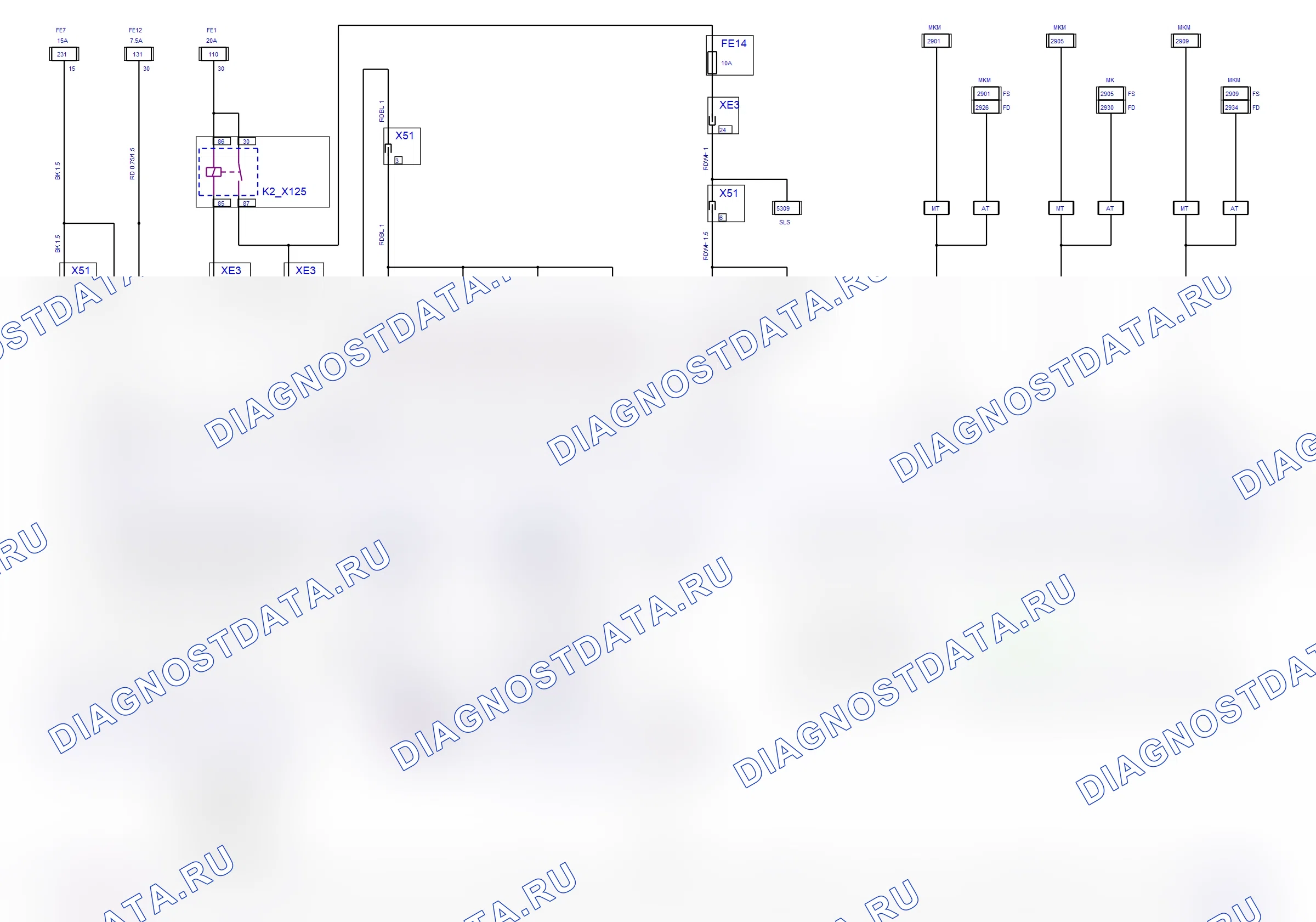Система двигателя — Электросхема Simtec (Z 18 XE, 2006) — Электросхема Simtec (Z 18 XE, 2006), Схема 1 из 2. Opel Signum I рестайлинг (2002-2008)