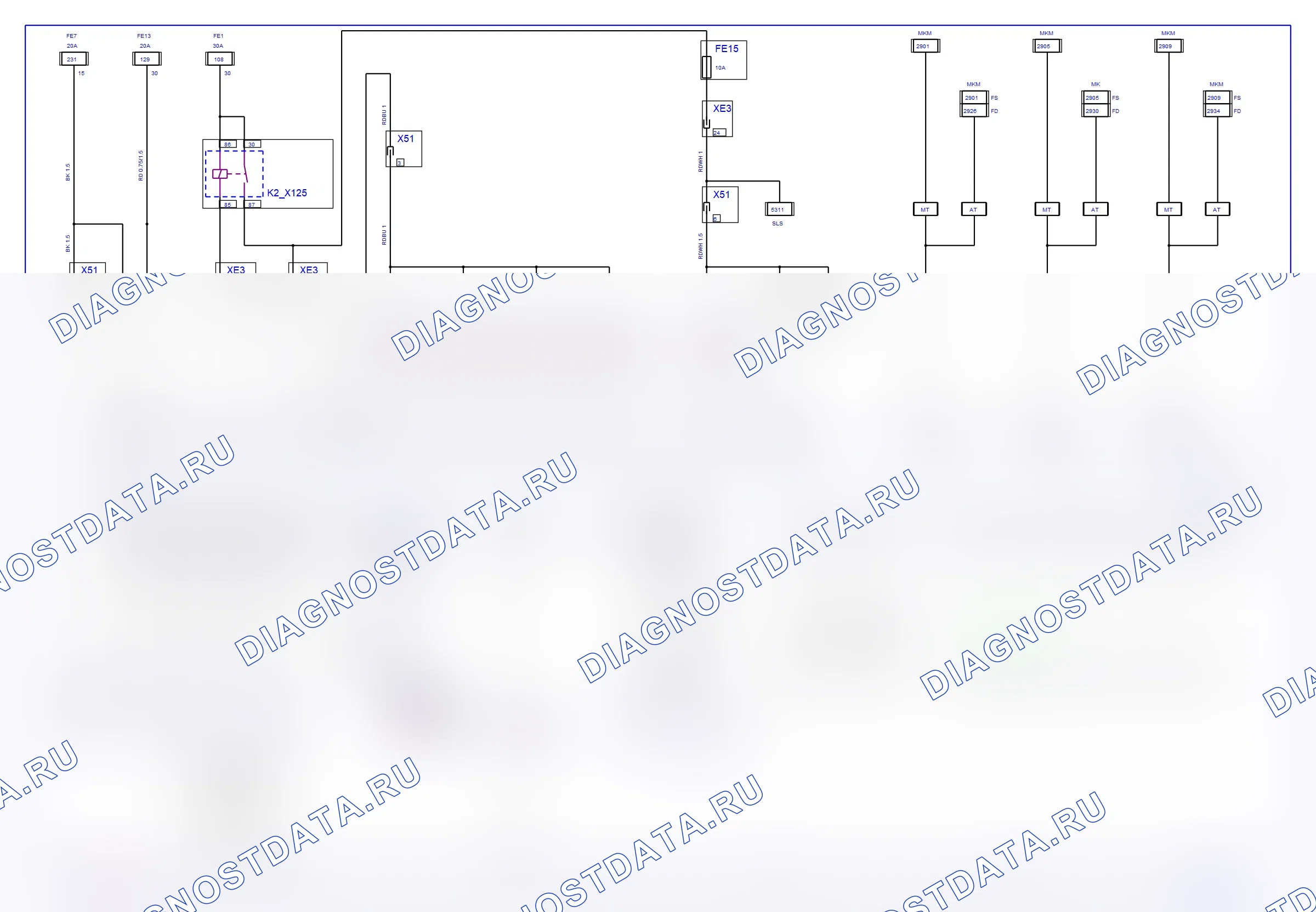 Система двигателя — Электросхема Simtec (Z 18 XE, 2003) — Электросхема Simtec (Z 18 XE, 2003), Схема 1 из 2. Opel Signum I рестайлинг (2002-2008)