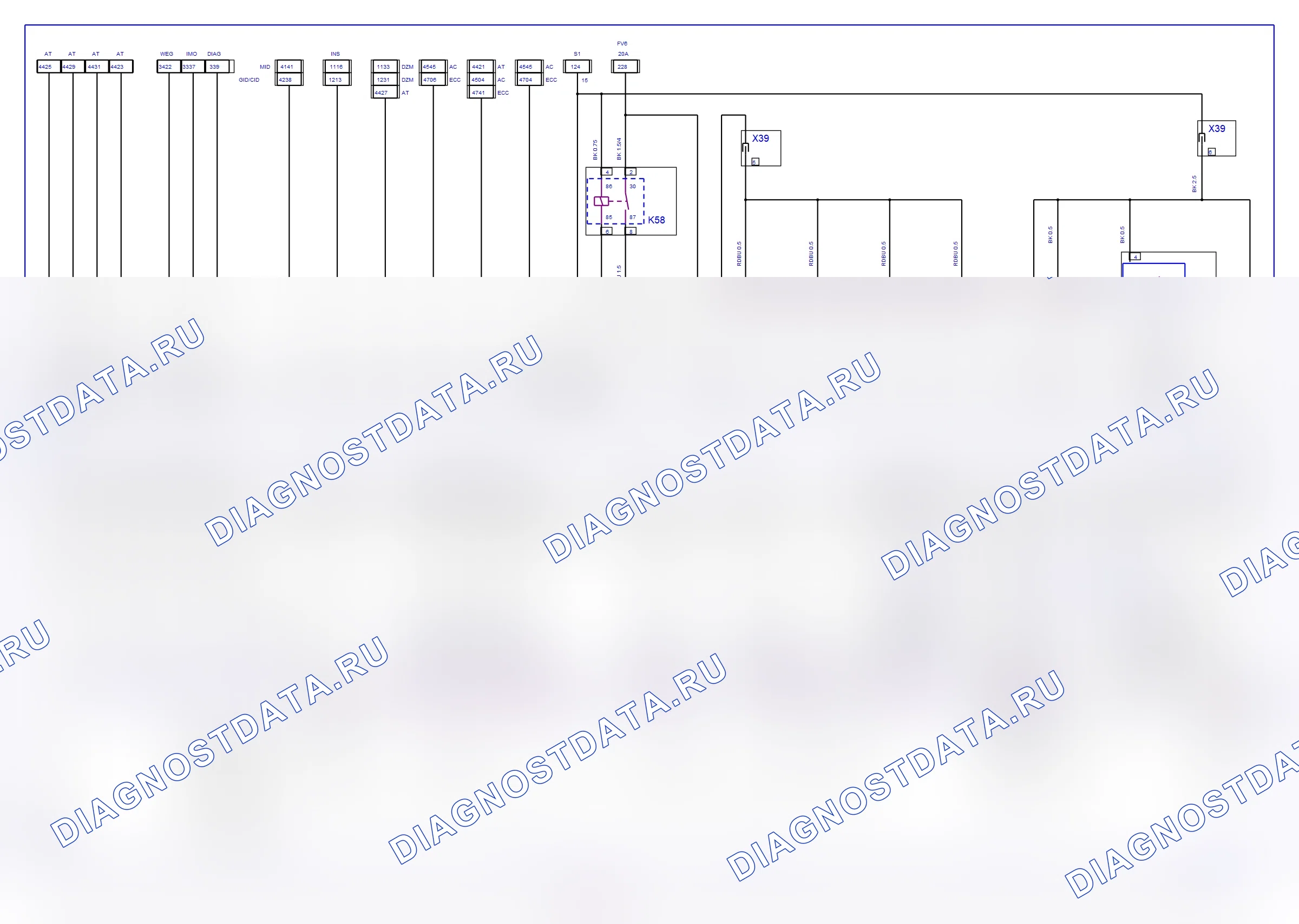 Система двигателя — Электросхема Simtec (X 18 XE1, 1998-2000) — Электросхема Simtec (X 18 XE1, 1998-2000). Opel Vectra B (1996-2001)