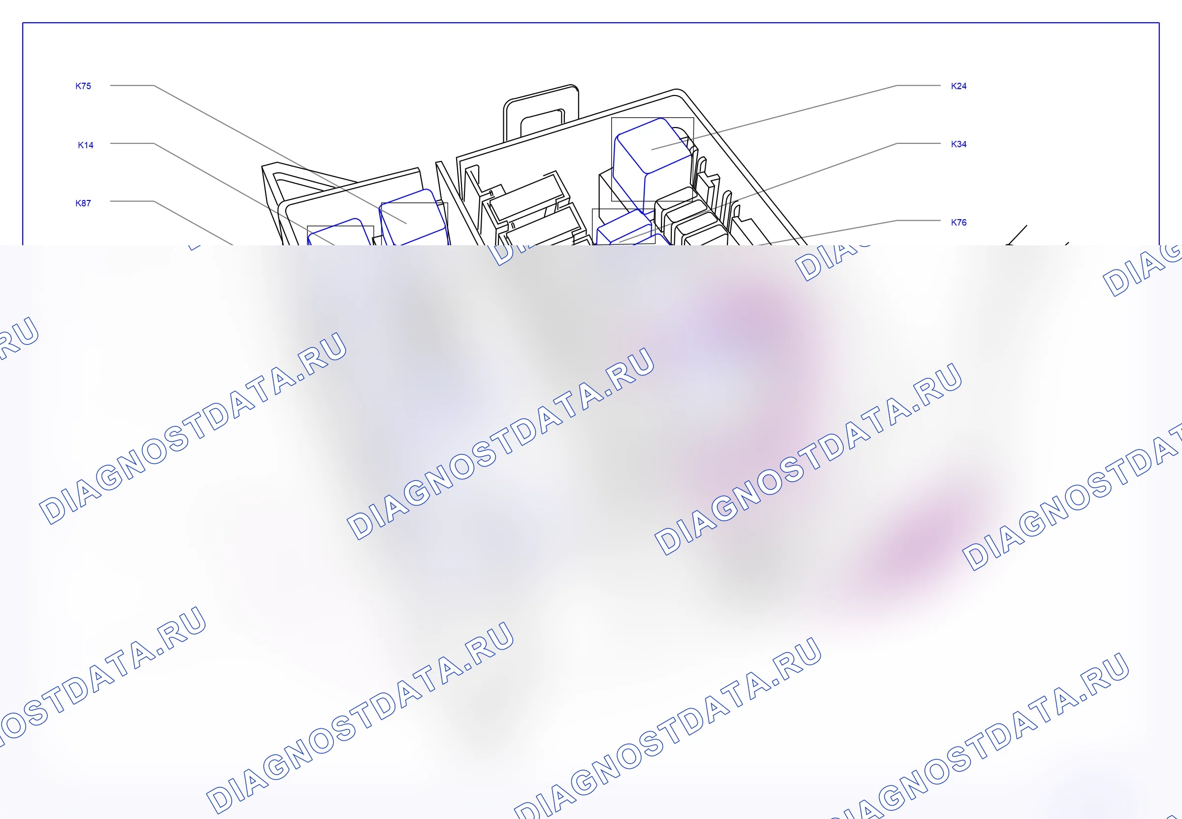 Блоки предохранителей и реле — Блоки предохранителей и реле: Моторный отсек - коробка предохранителей и реле  Компрессор кондиционера  Дополнительный обогреватель - электрический, пассажирский салон (P11044) — Блоки предохранителей и реле: Моторный отсек - коробка предохранителей и реле  Компрессор кондиционера  Дополнительный обогреватель - электрический, пассажирский салон (P11044). Opel Vivaro A (2001-2011)