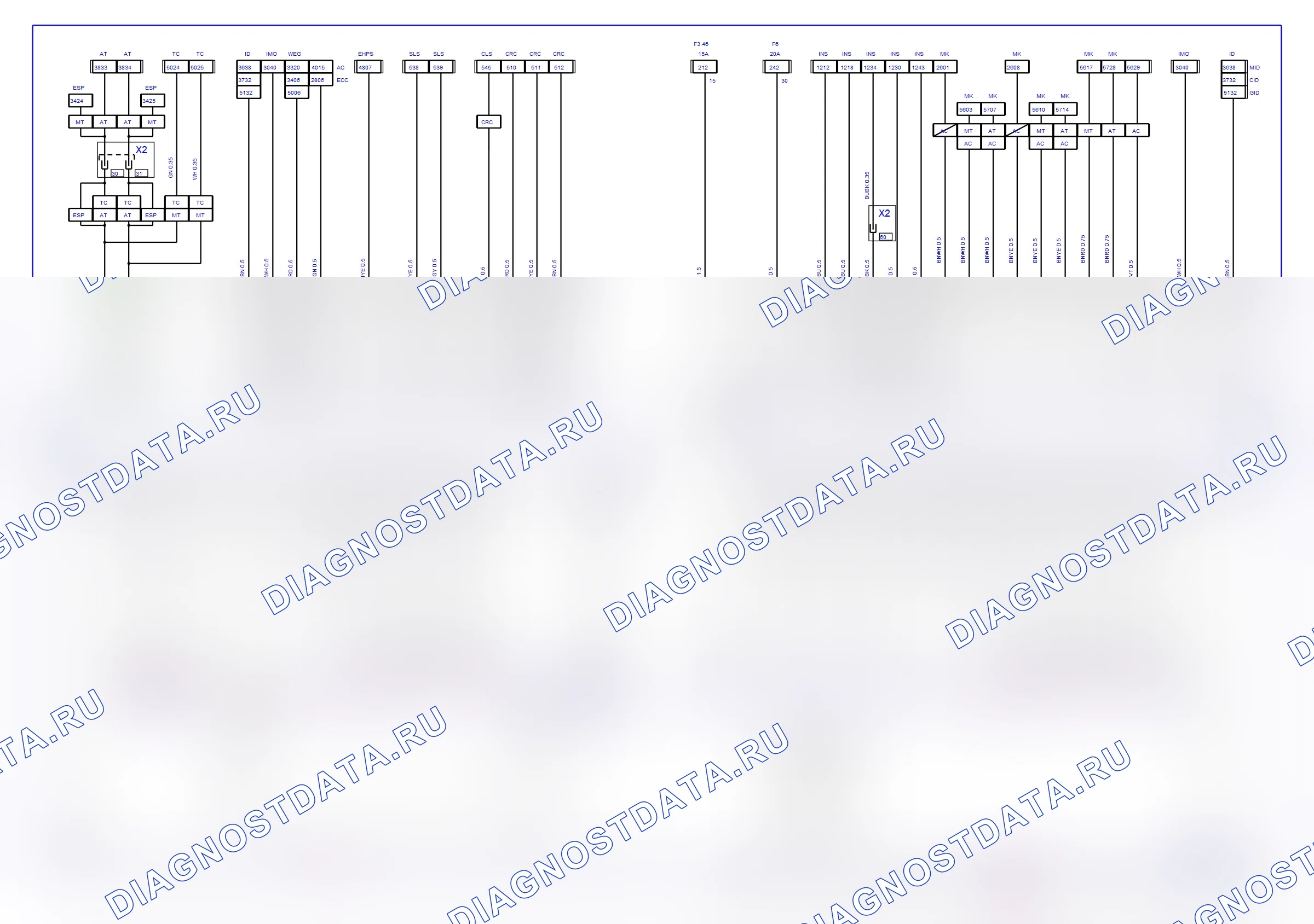 Система двигателя — Электросхема Multec (Z 16 XE, Z 18 XE, 2004-2005) — Электросхема Multec (Z 16 XE, Z 18 XE, 2004-2005). Opel Zafira A рестайлинг (1999-2005)