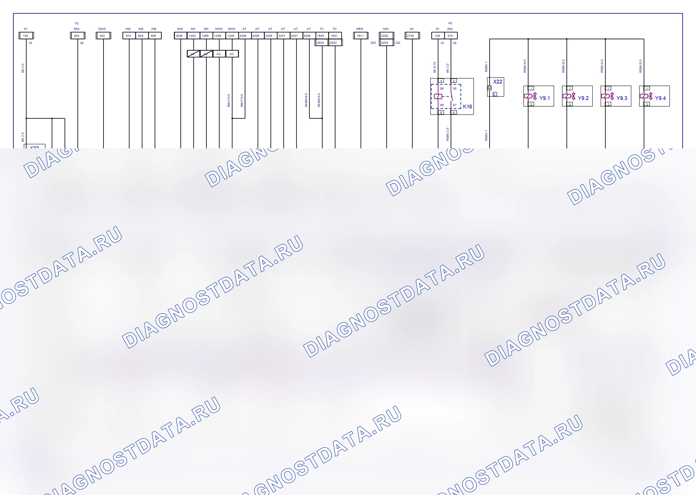Система двигателя — Электросхема Simtec (X 18 XE1, 1999-2000) — Электросхема Simtec (X 18 XE1, 1999-2000). Opel Zafira A рестайлинг (1999-2005)