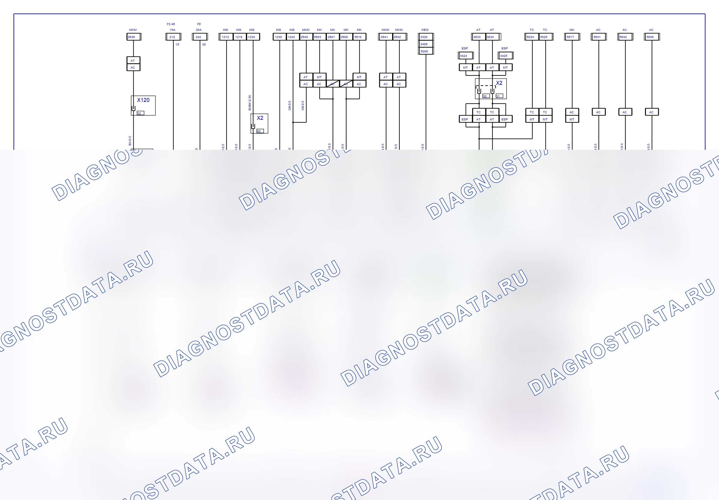 Система двигателя — Электросхема Multec (Z 22 SE, 2004-2005) — Электросхема Multec (Z 22 SE, 2004-2005), Схема 1 из 2. Opel Zafira A рестайлинг (1999-2005)