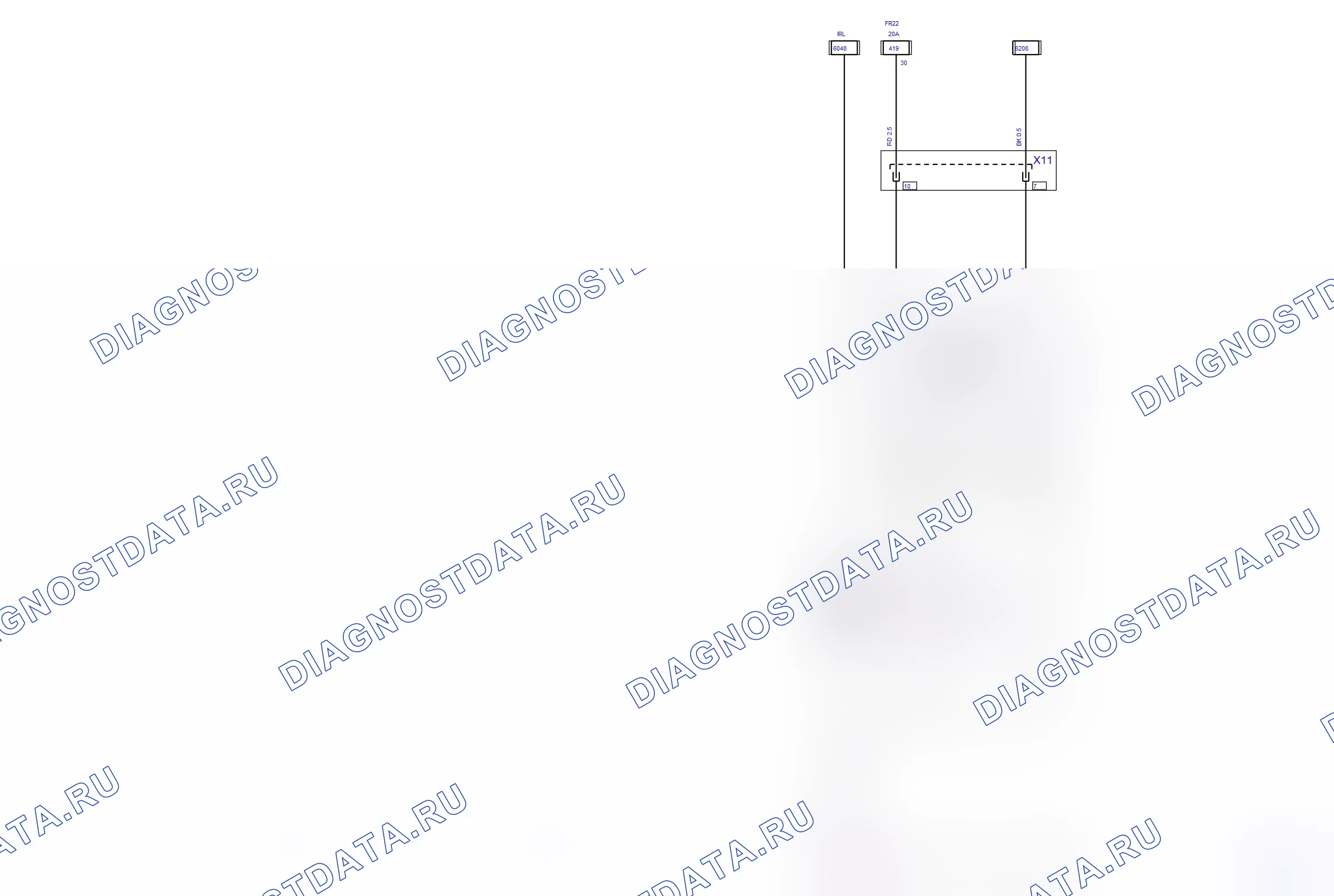 Система кузова — Электросхема крыши (2007) — Электросхема крыши (2007). Opel Zafira B (2005-2011)