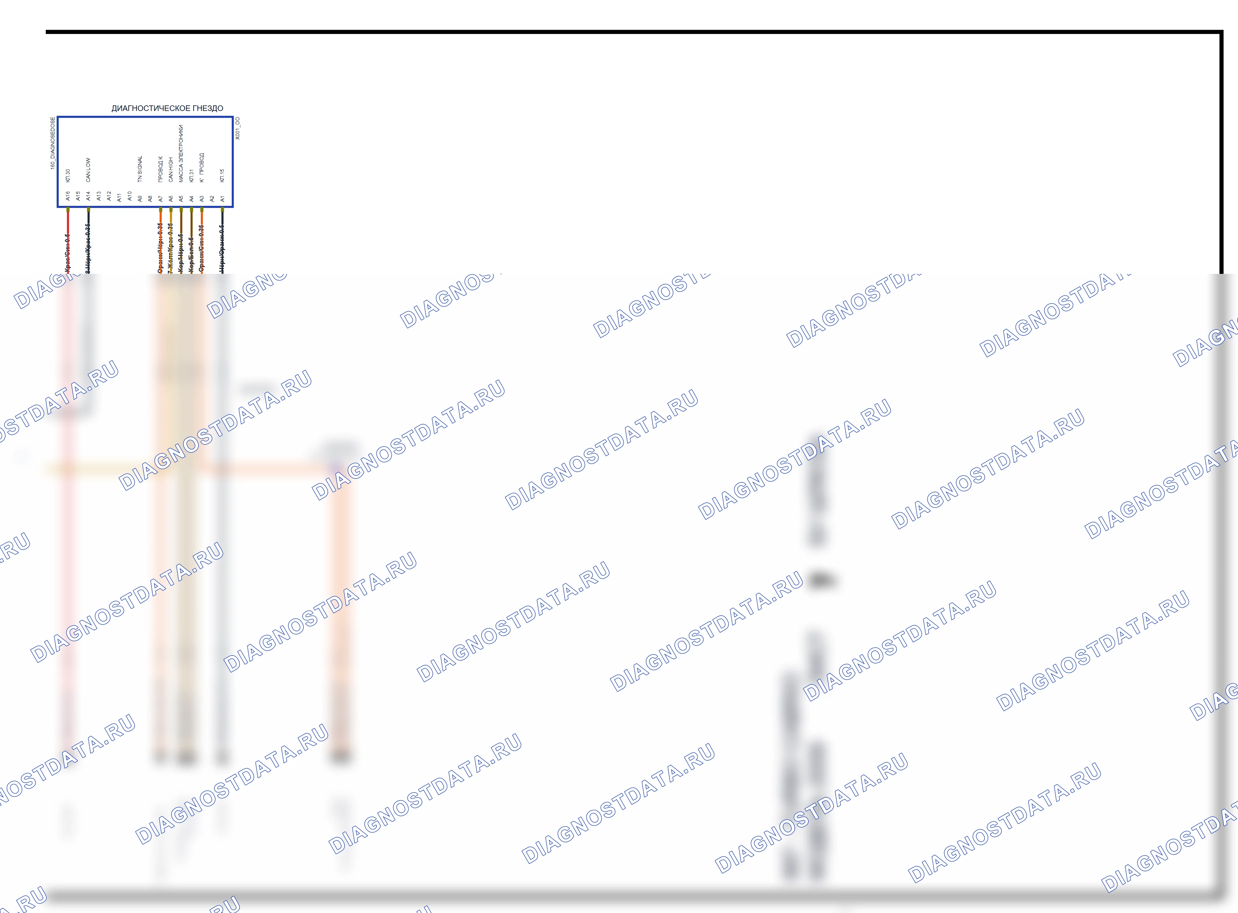 Сети данных и диагностика — Электросхема Gateway для модели 2009 — Электросхема Gateway для модели 2009, Схема 2 из 2. Porsche 911 Carrera 997 рестайлинг (2008-2012)