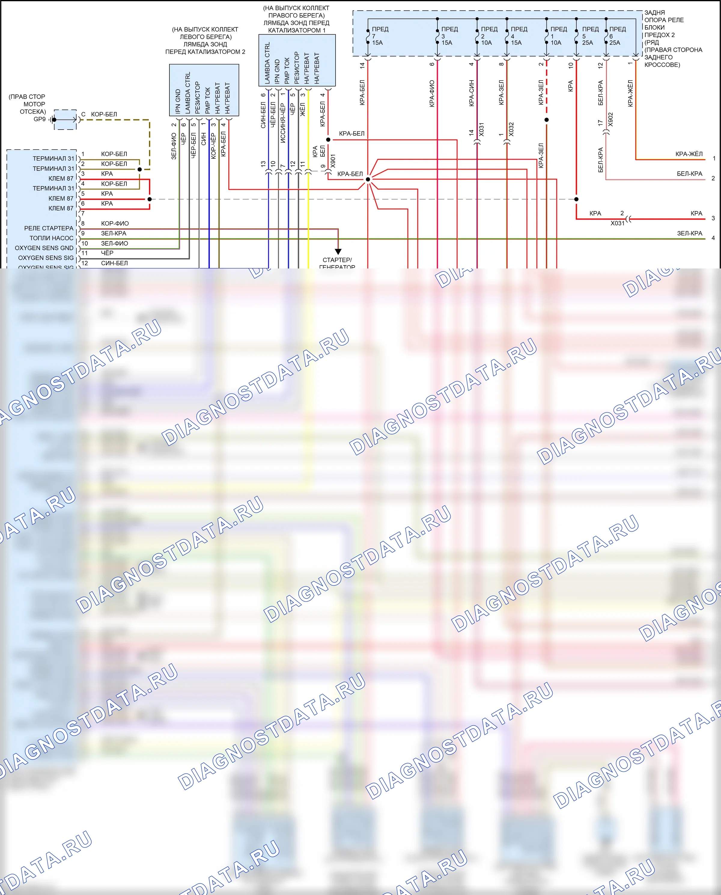 Двигатель — Электросхема двигателя 3.4l — Электросхема двигателя 3.4l (1 из 6). Porsche 911 GT3 991 (2013-2017)