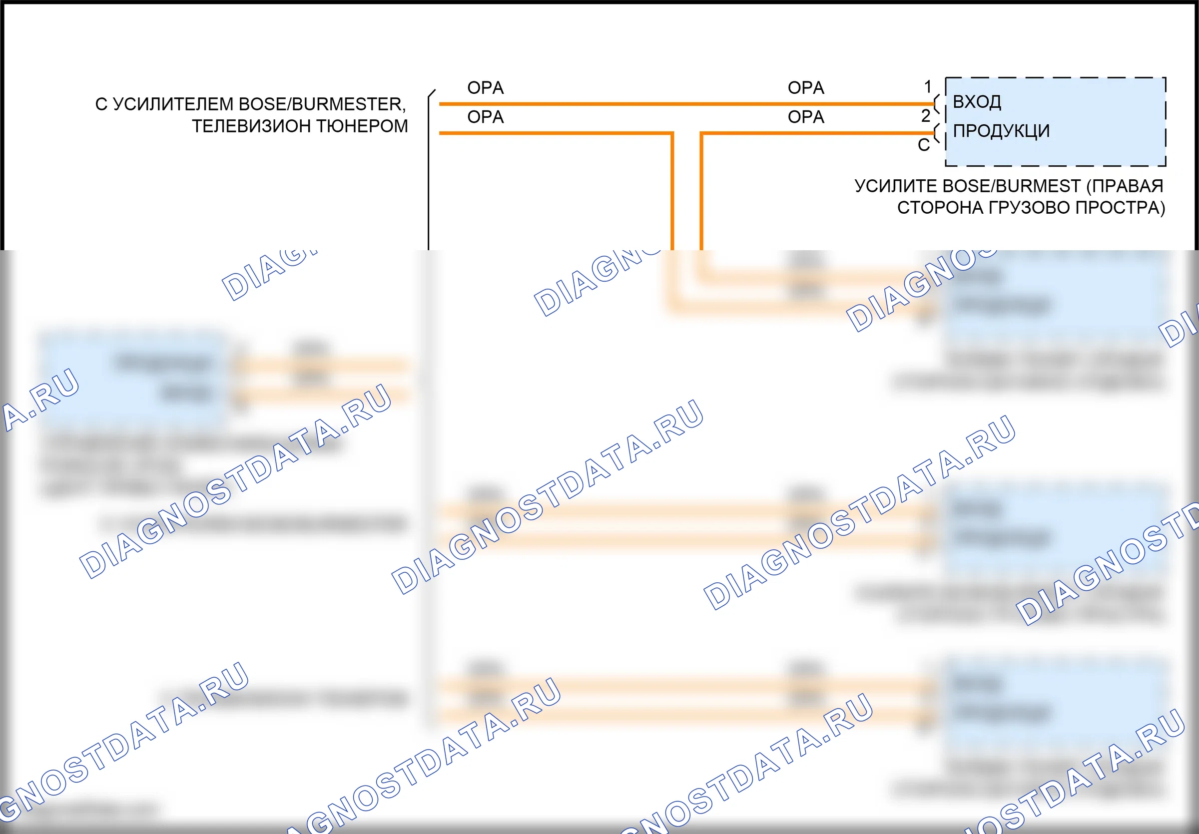 Магнитола — Электросхема проекционного дисплея — Электросхема проекционного дисплея. Porsche Cayenne GTS II (2010-2014)