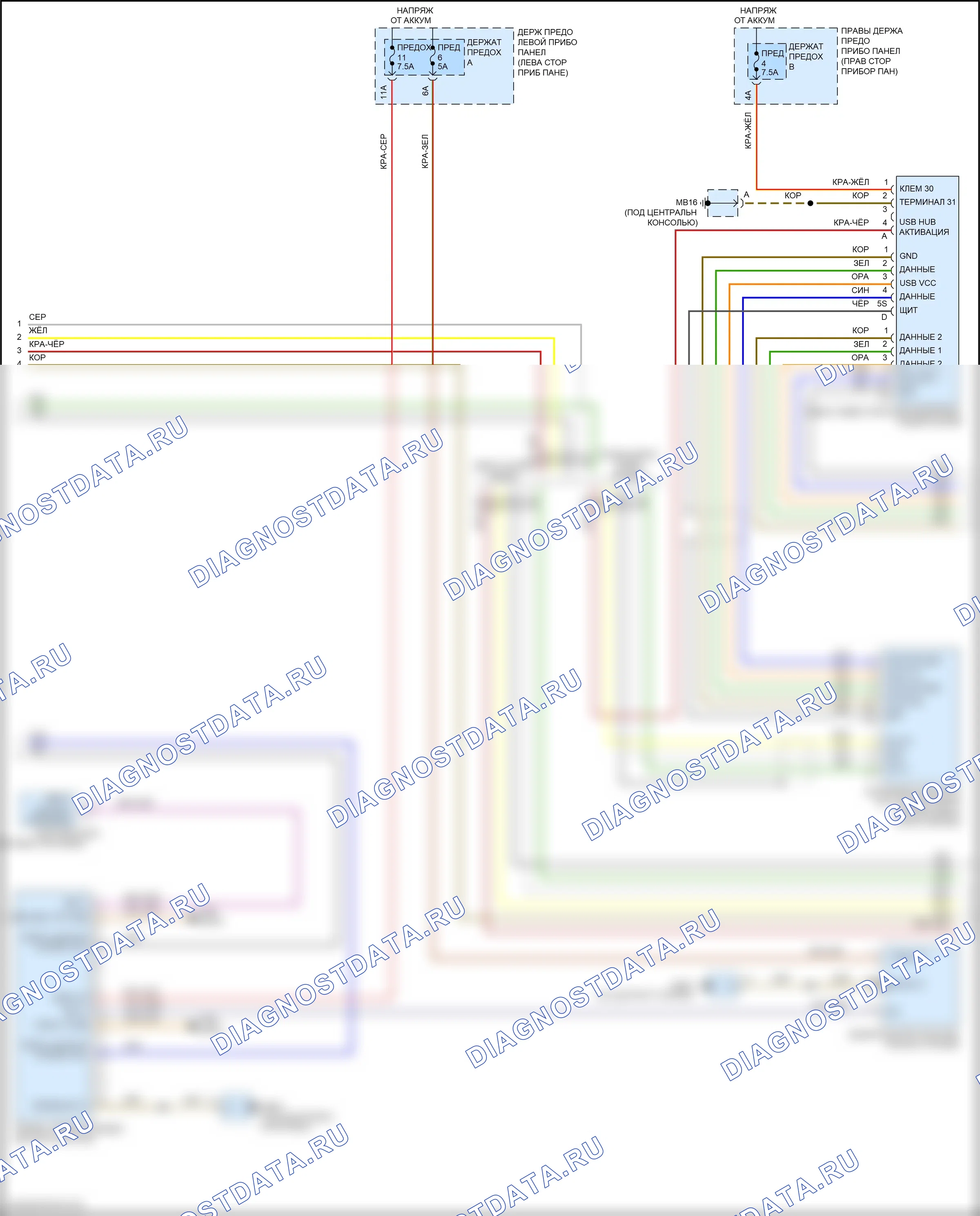 Магнитола — Электросхема радиосистемы премиум-класса, с bose — Электросхема радиосистемы премиум-класса, с bose (5 из 6). Porsche Panamera 4S 971 (2016-2020)