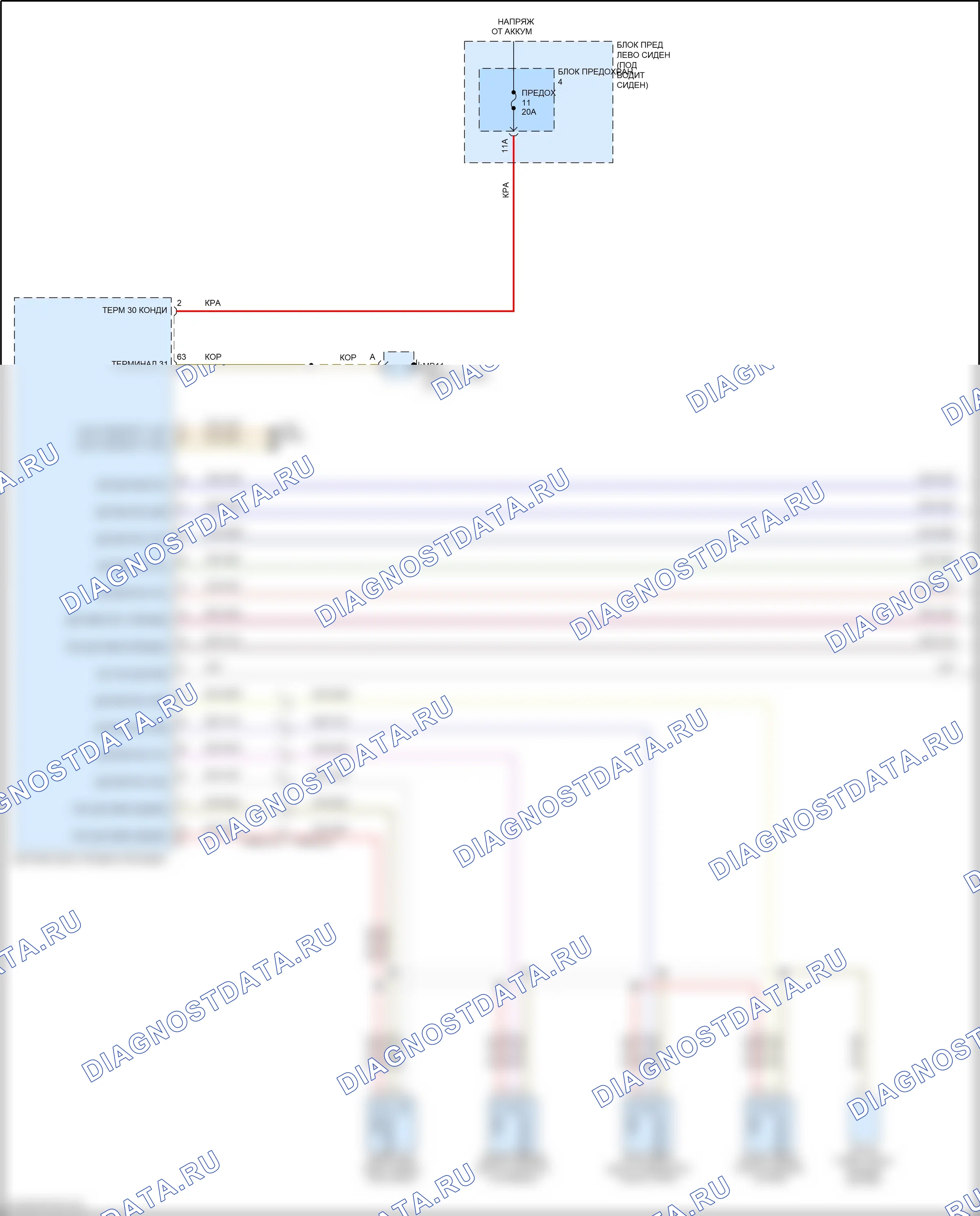 Системы помощи водителю — Электросхема парктроника — Электросхема парктроника (1 из 2). Porsche Panamera 4S 971 (2016-2020)