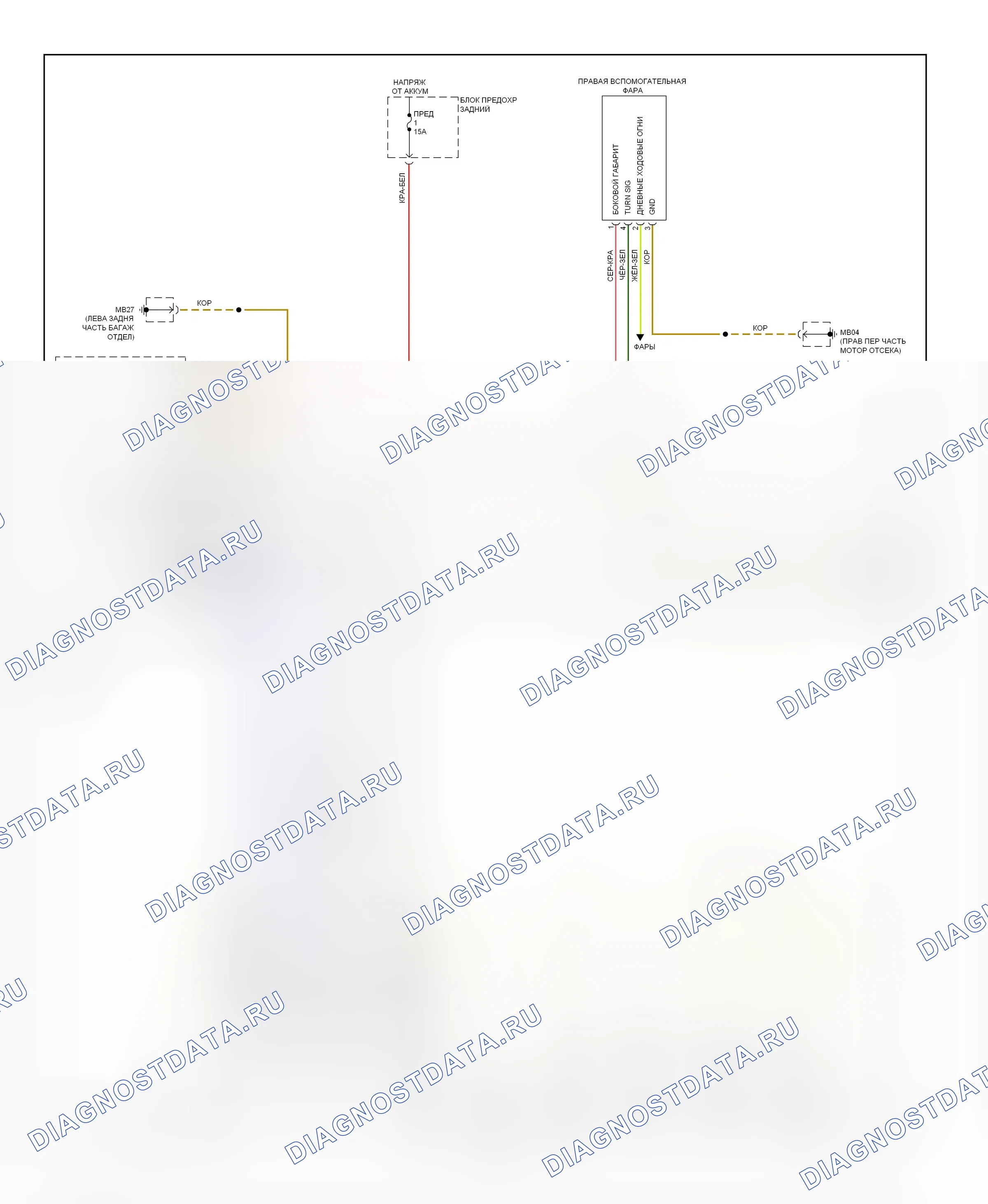 Внешние осветительные приборы — Электросхема фар и фонарей — Электросхема фар и фонарей (1 из 2). Porsche Panamera Turbo 970 (2009-2013)