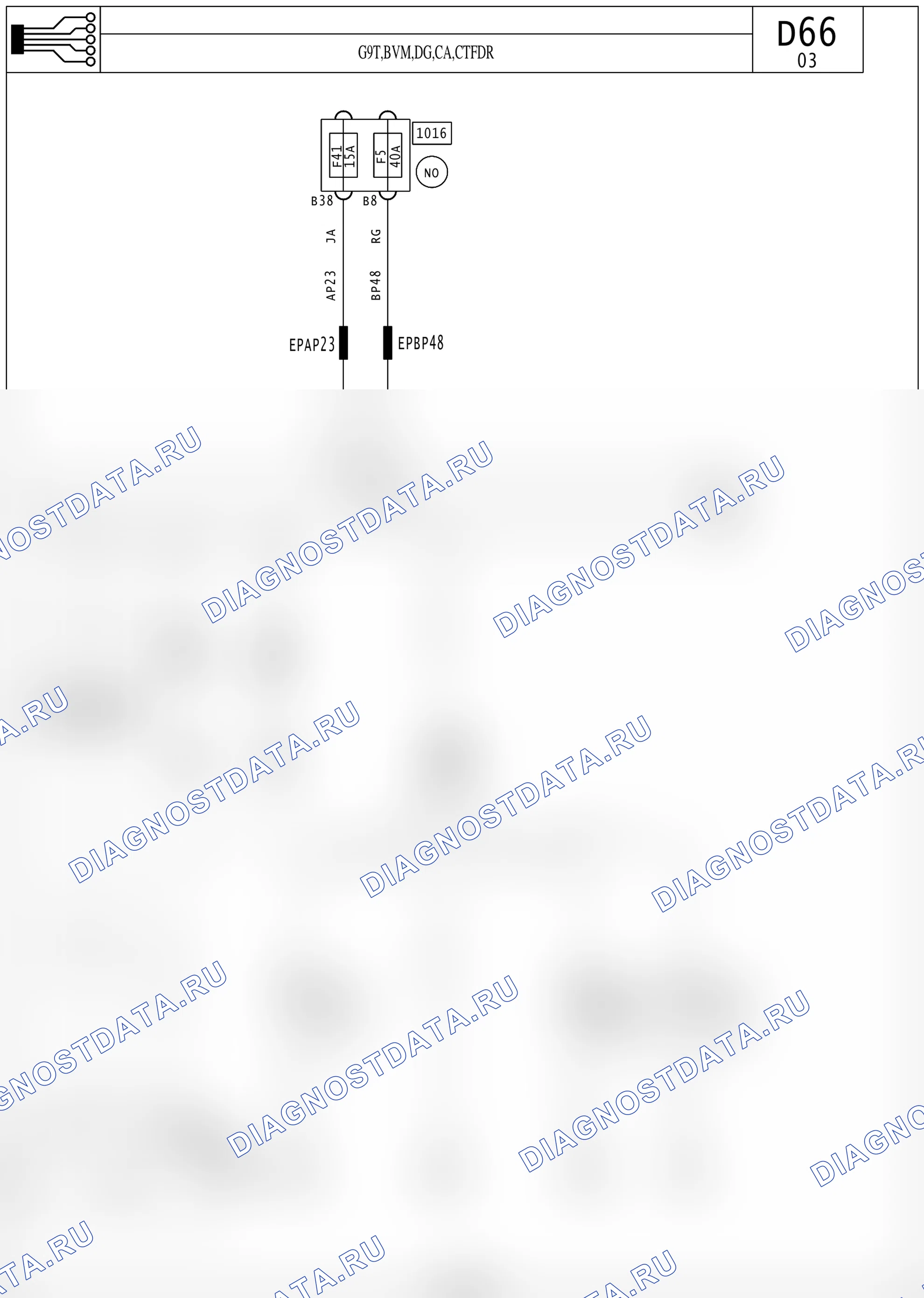 Электросхема диагностического разъёма OBD2 — для а/м с: двиг. G9T (2.2 dCi дизель) + левый руль, кондиционер, Механическая коробка передач, Система стабилизации траектории — для а/м с: двиг. G9T (2.2 dCi дизель) + левый руль, кондиционер, Механическая коробка передач, Система стабилизации траектории. Renault Avantime I (2001-2003)